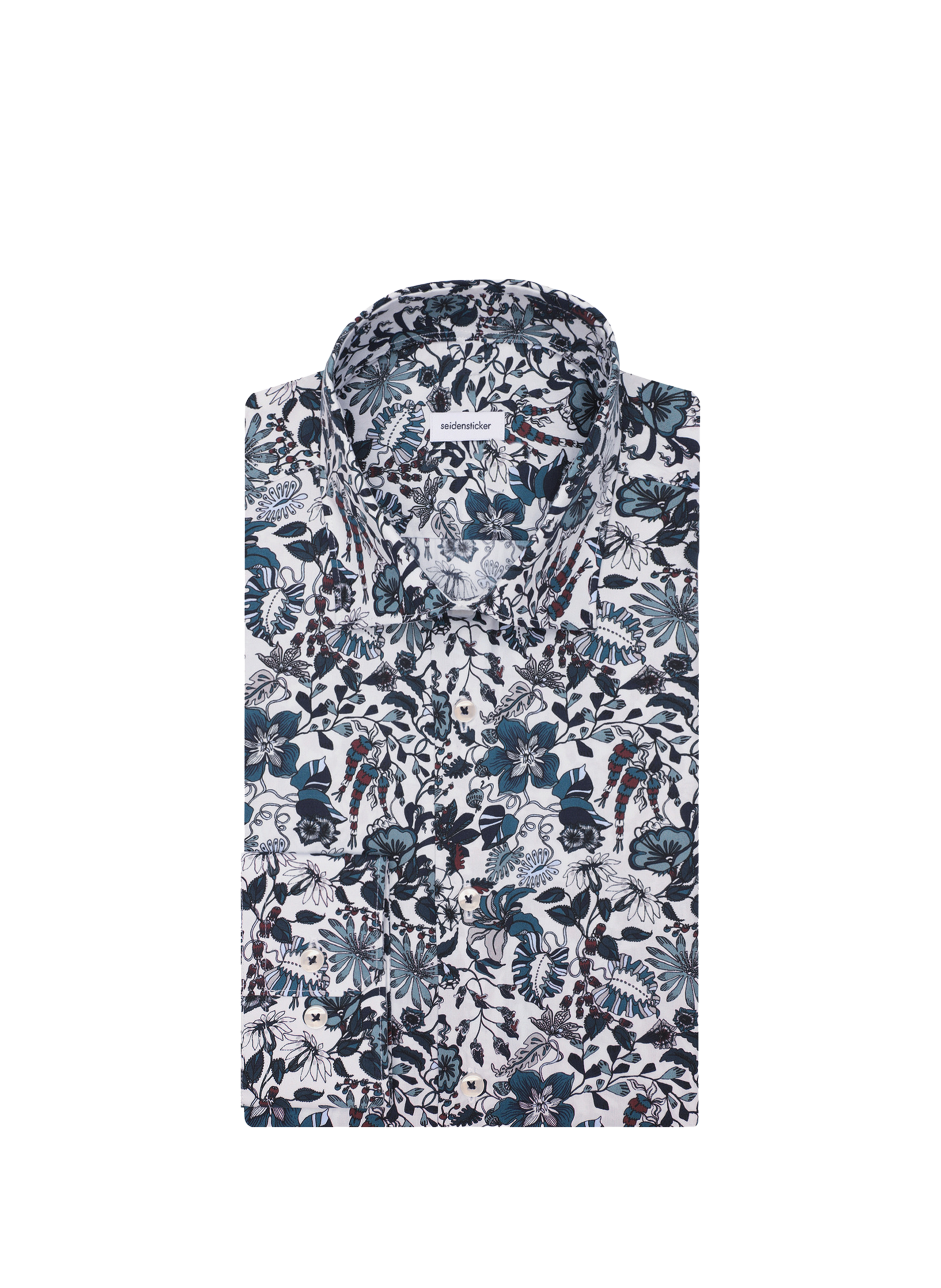 Cotton patterned shirt SEIDENSTICKER Green