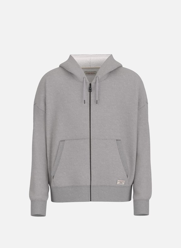 Hoodie à glisisère Gris by GUESS GUESS Hoodie à glisisère Gris