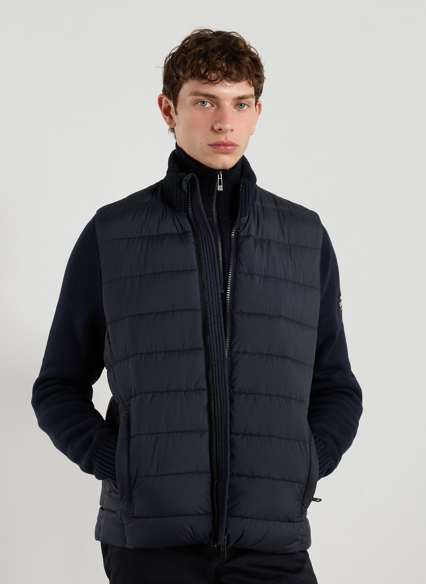 ECOALF Bimi two-material jacket Blue