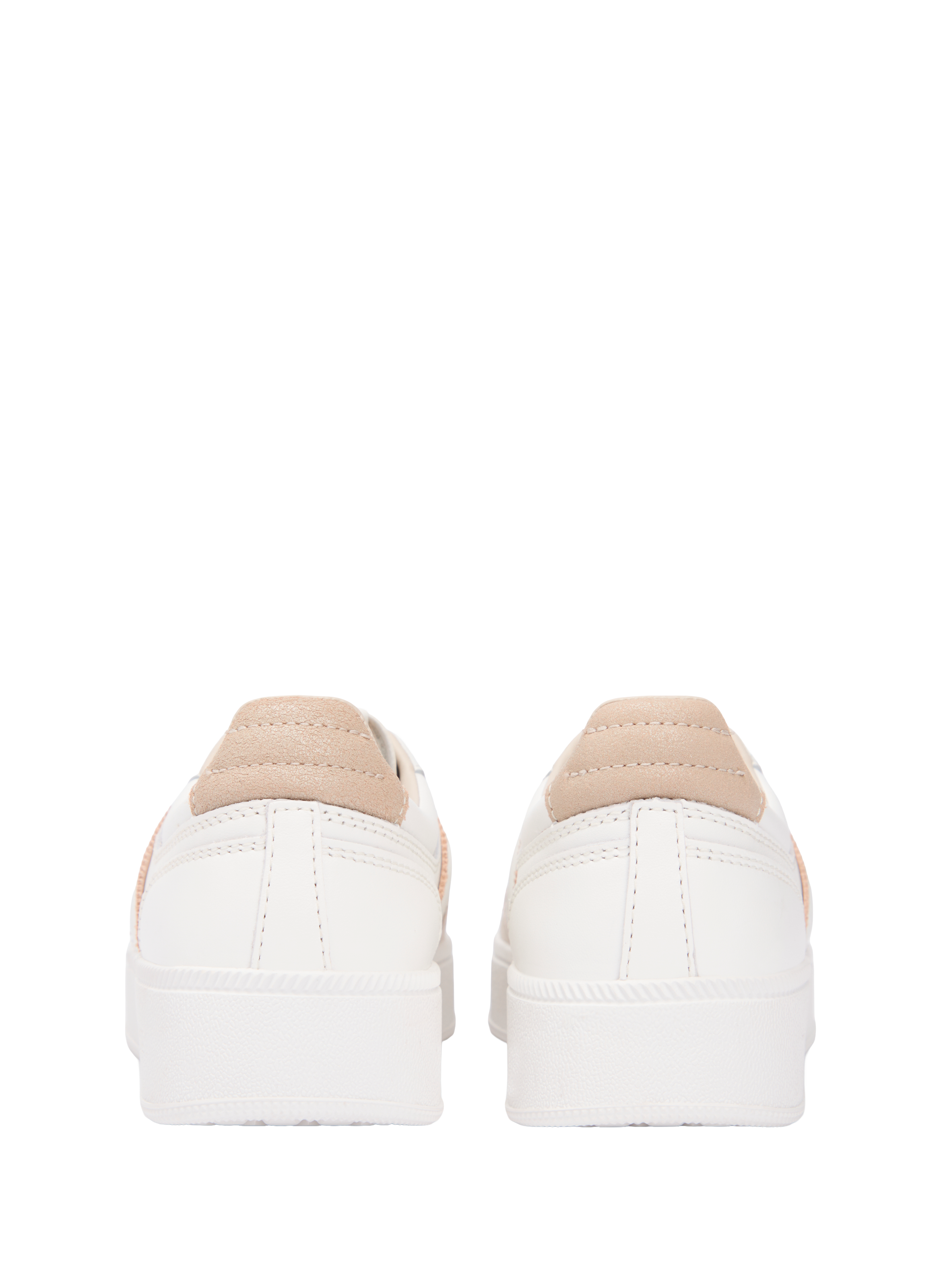 Lace-up leather sneaker TOMMY HILFIGER Beige