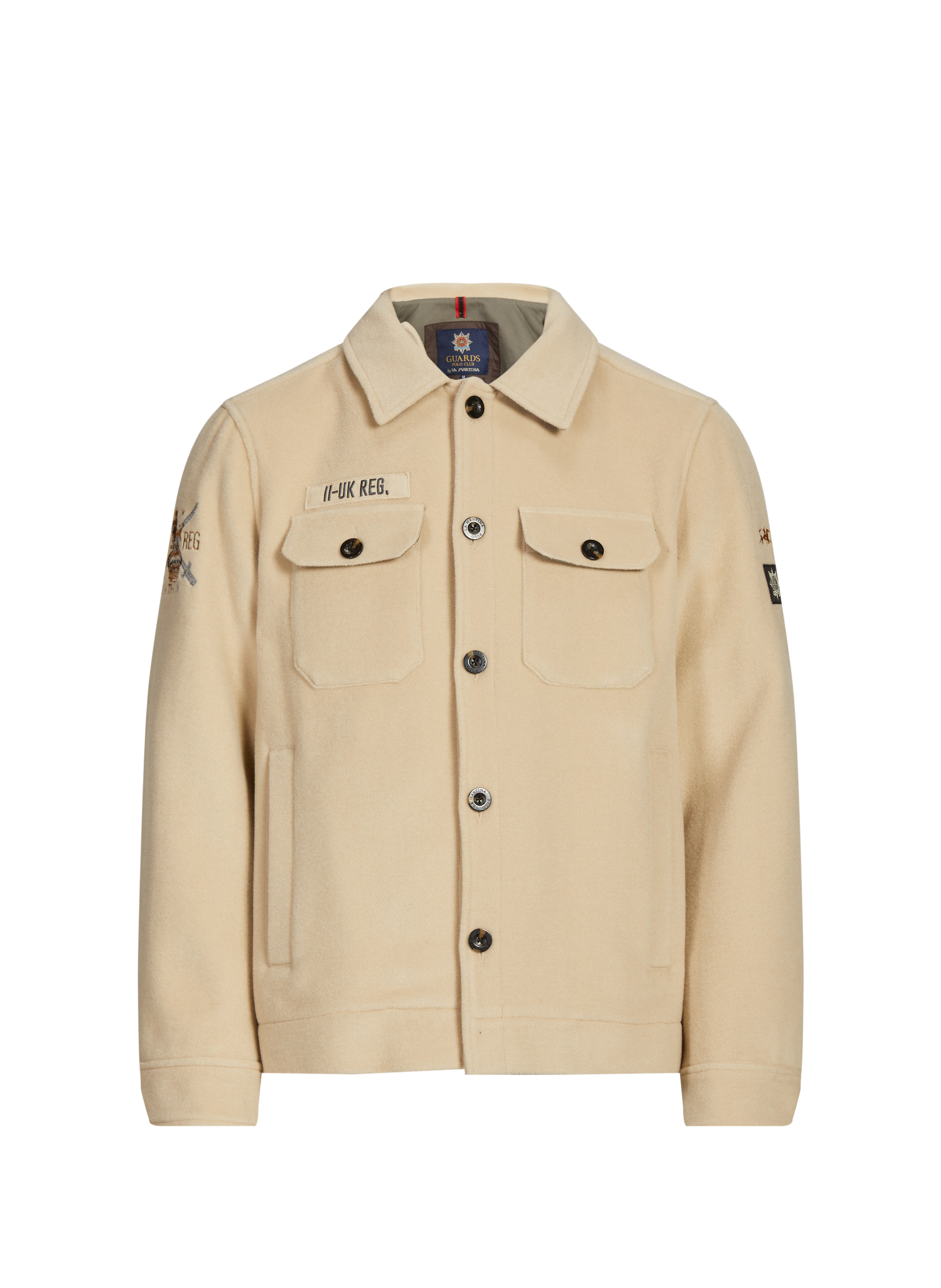 LA MARTINA Classic wool and cashmere jacket Beige