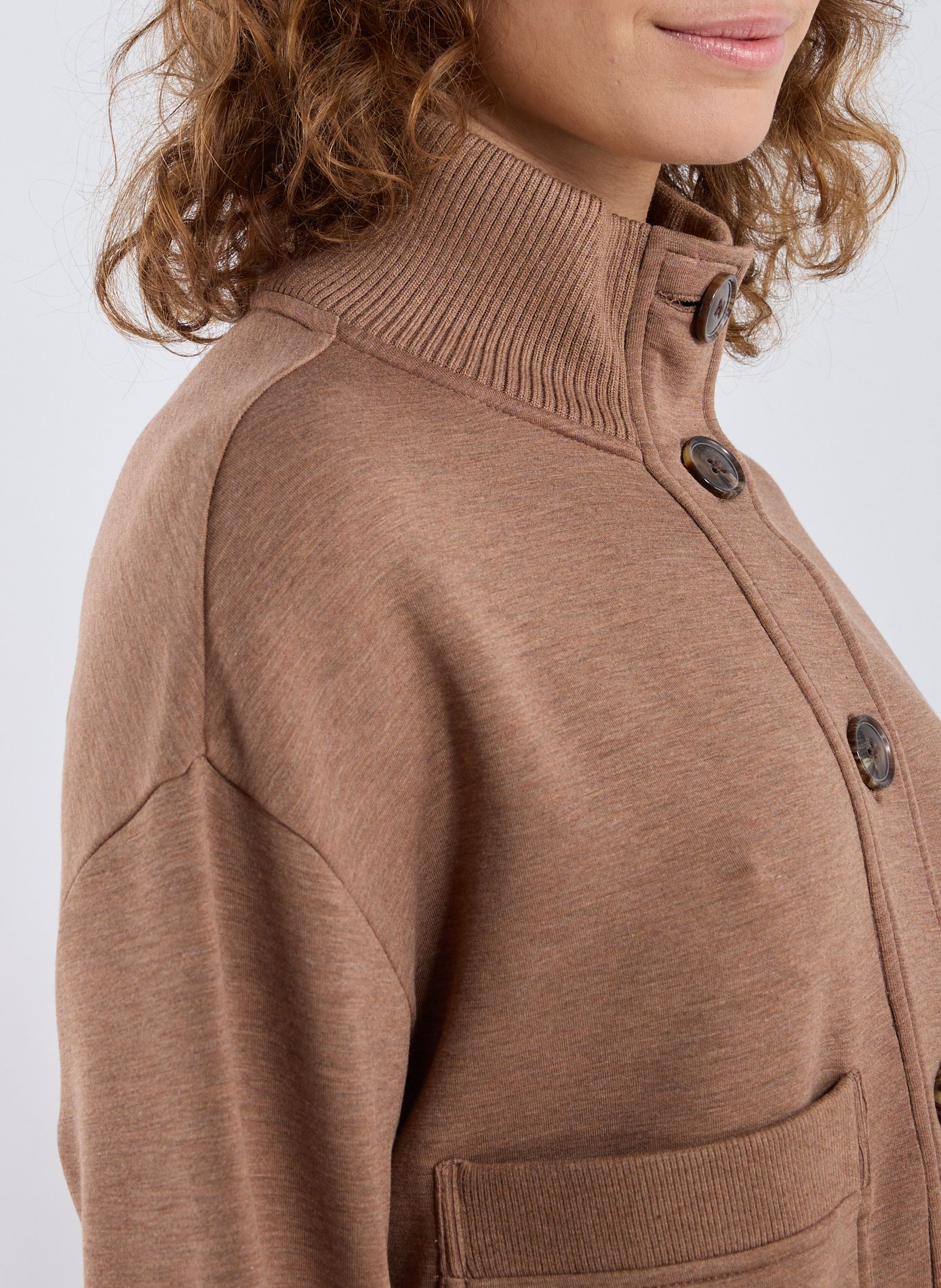 Plain cardigan VARLEY Brown