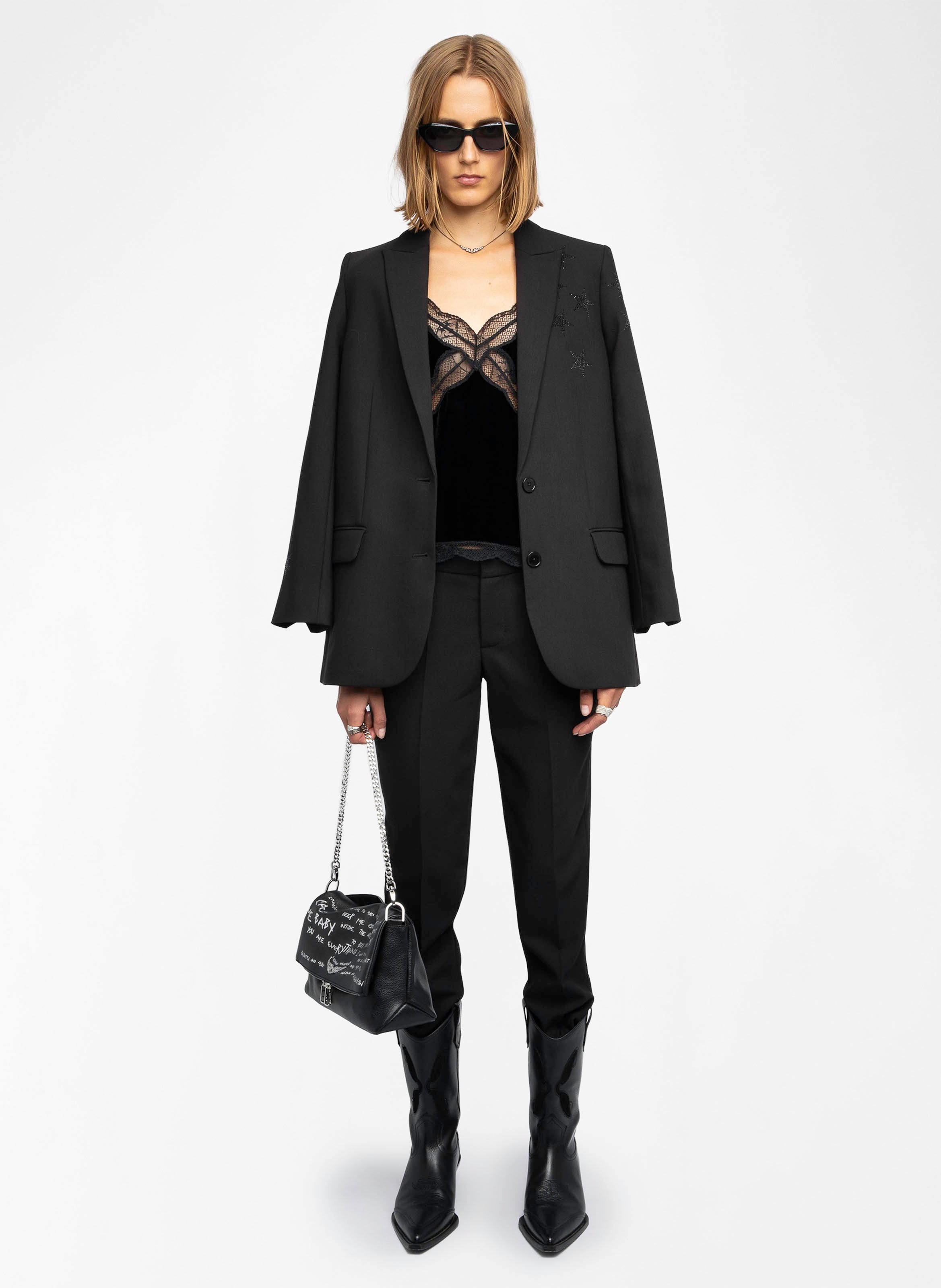 Caraco droit col v cishi ZADIG&VOLTAIRE Noir