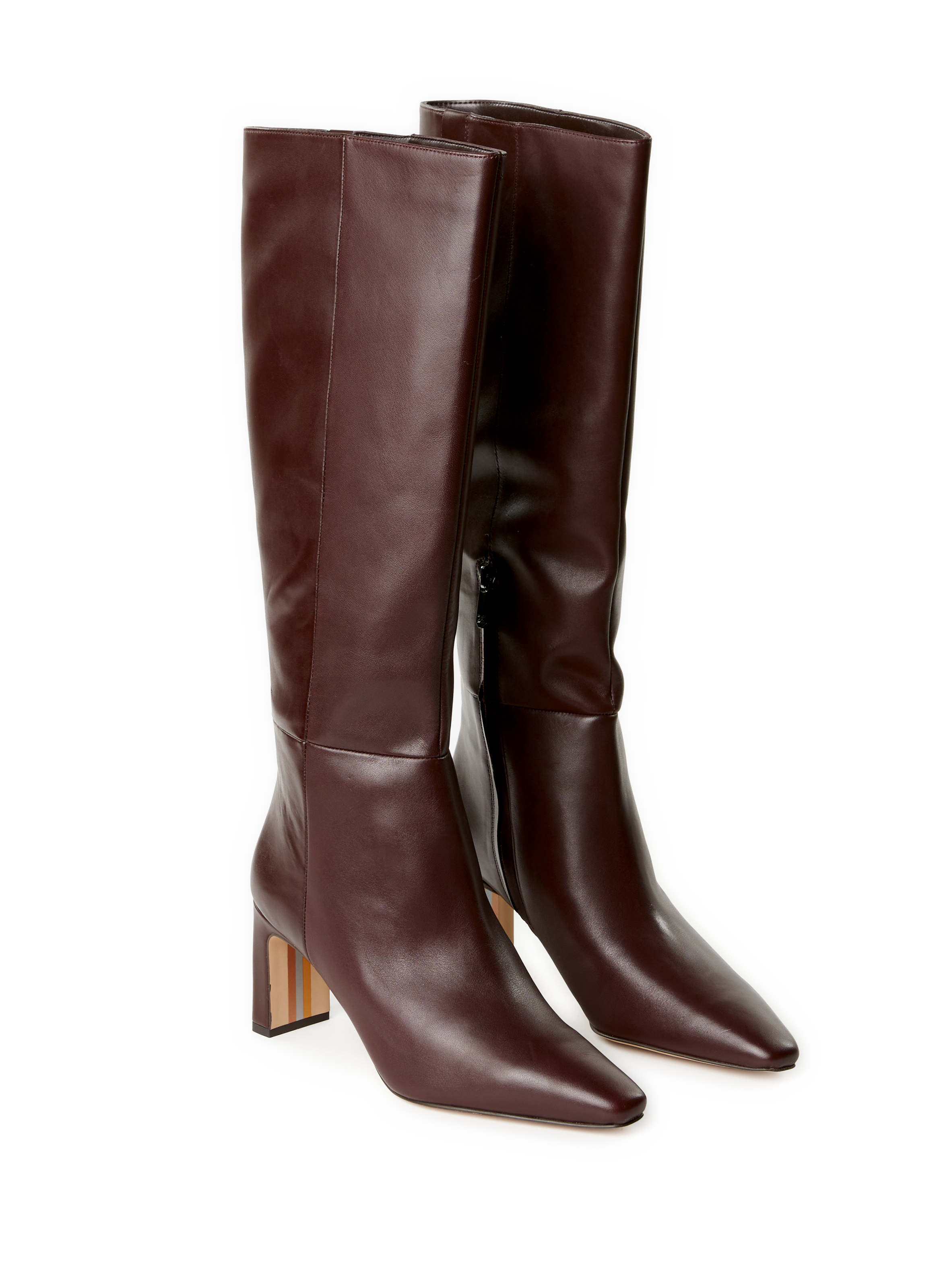 Bottes unies en cuir SAM EDELMAN Marron