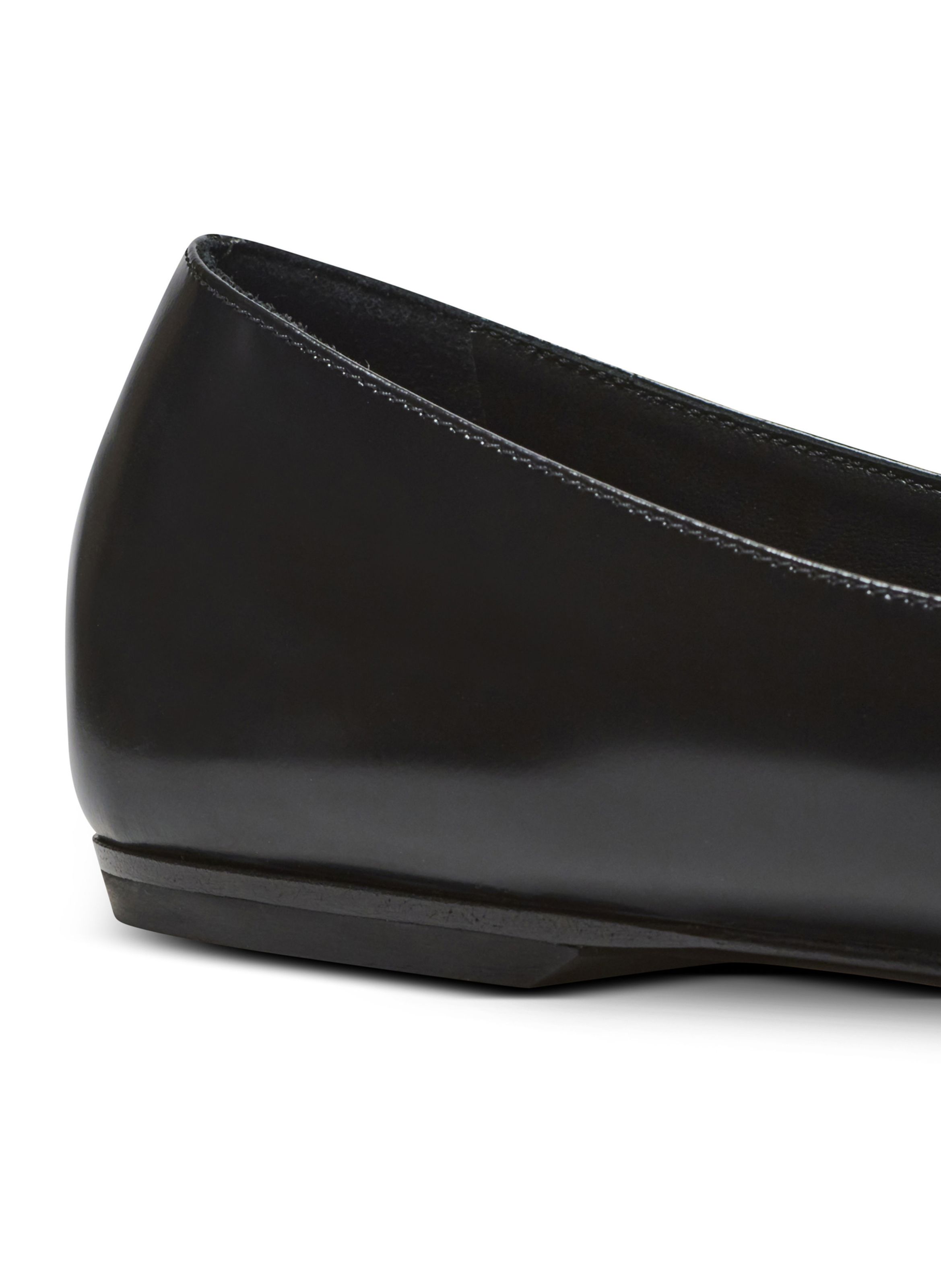 Ballerines sync en cuir d’agneau brillant BALMAIN Noir