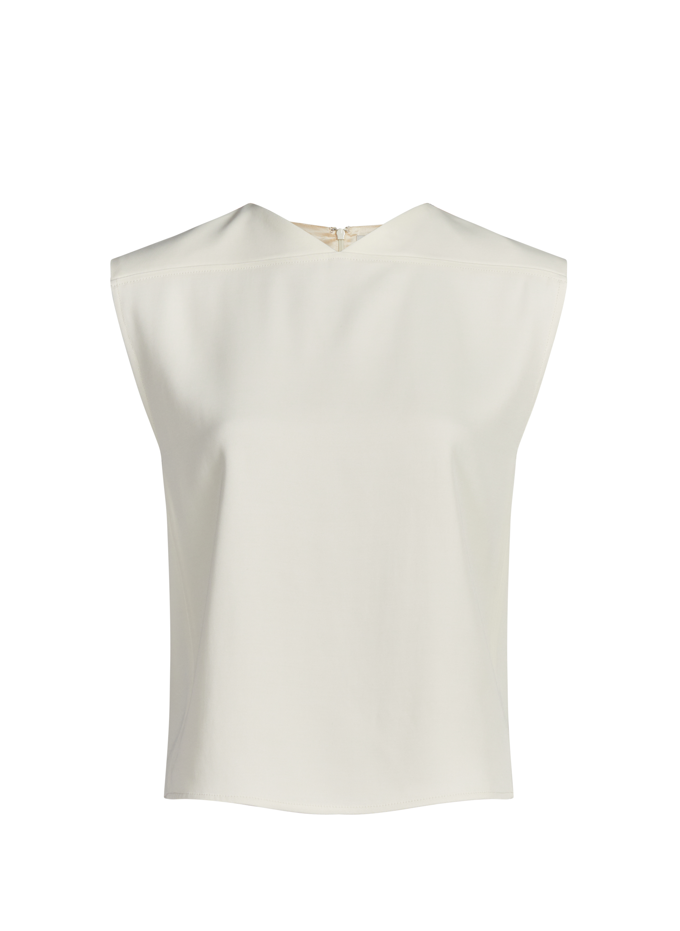 Top Daika sans manches col V LOULOU DE SAISON Blanc