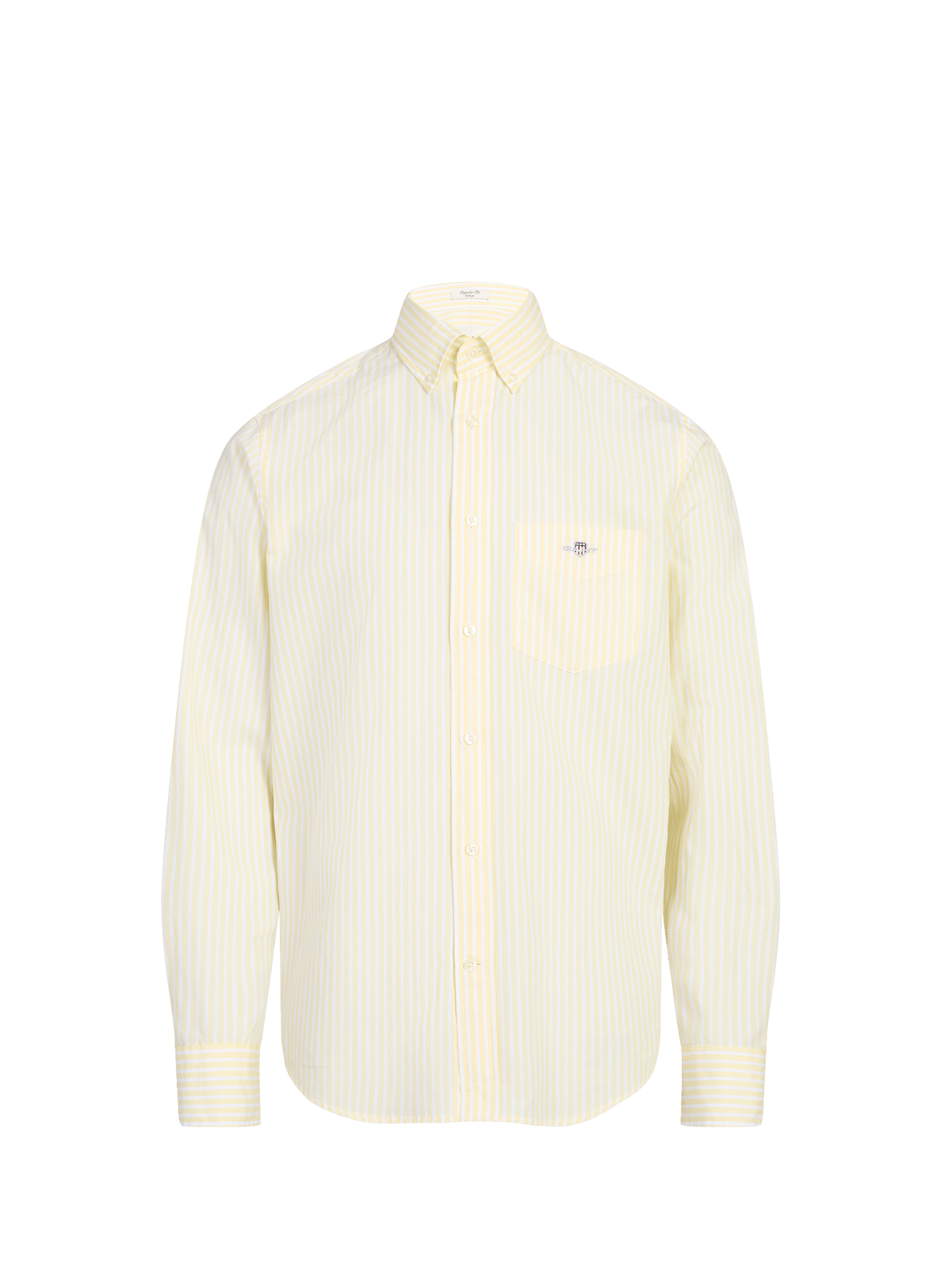 Gestreept katoenen overhemd GANT Geel