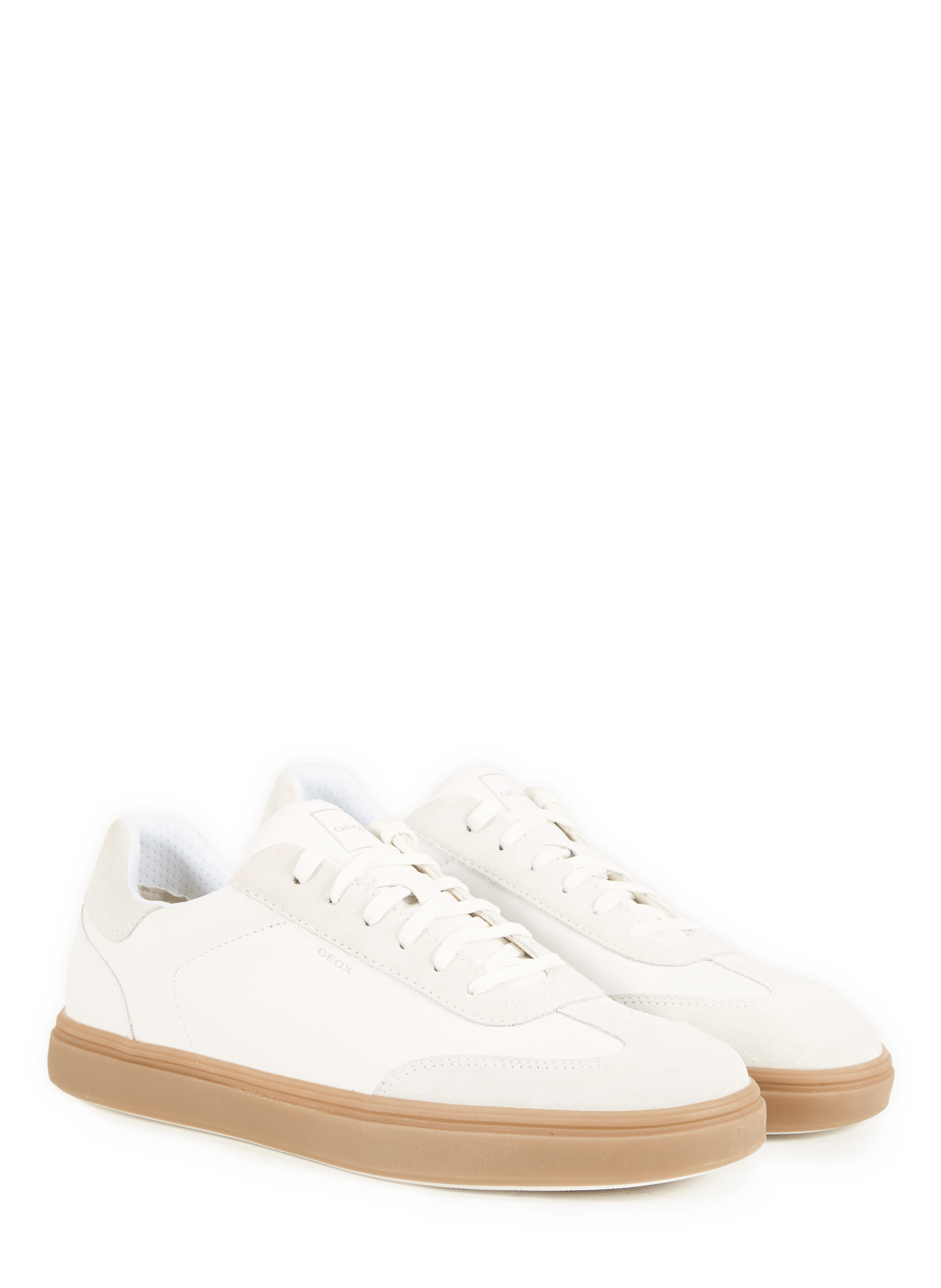 Baskets basses Baltmoore en cuir GEOX Blanc