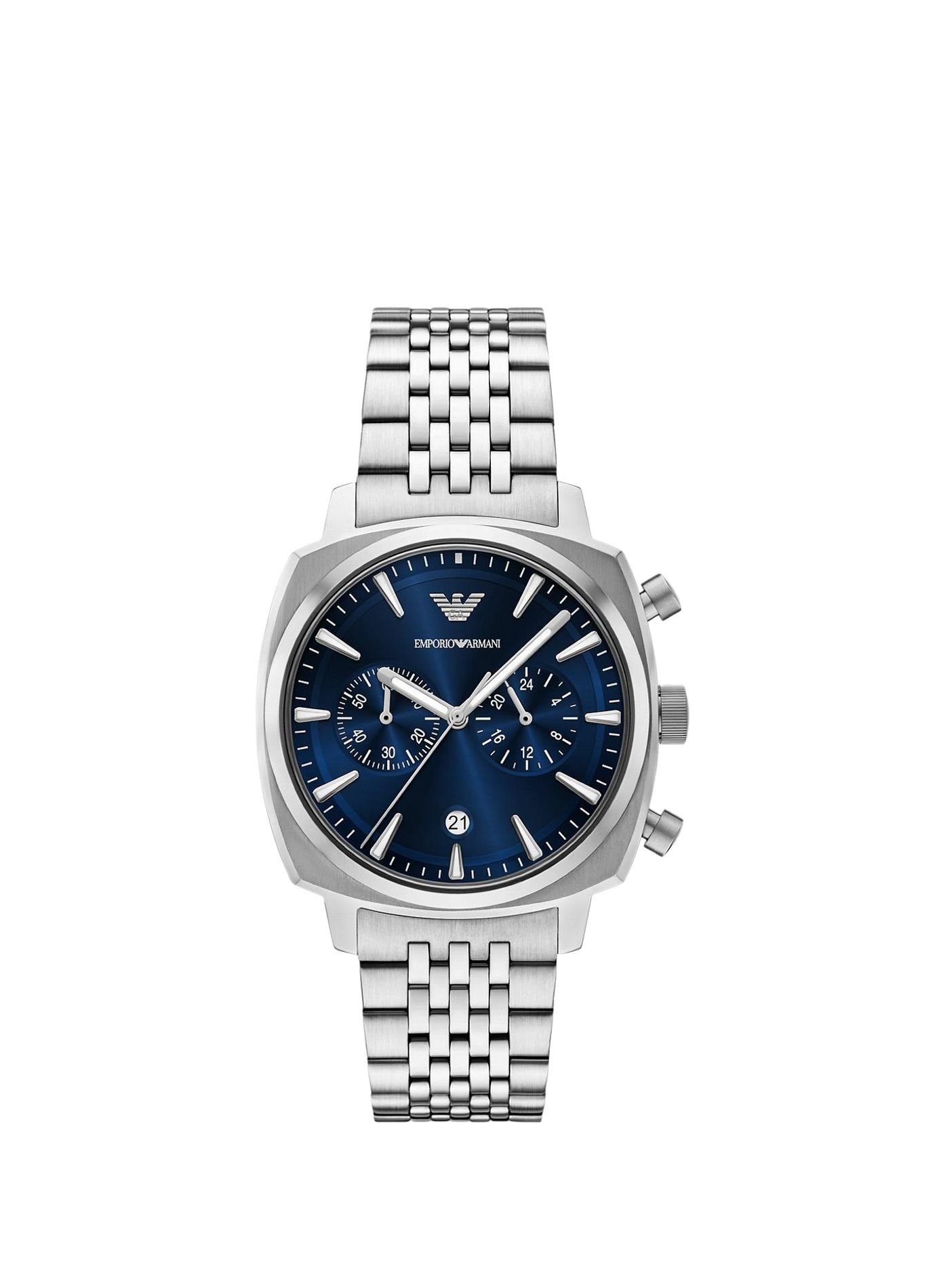 Montre quartz en acier inoxydable ARMANI MONTRES Bleu