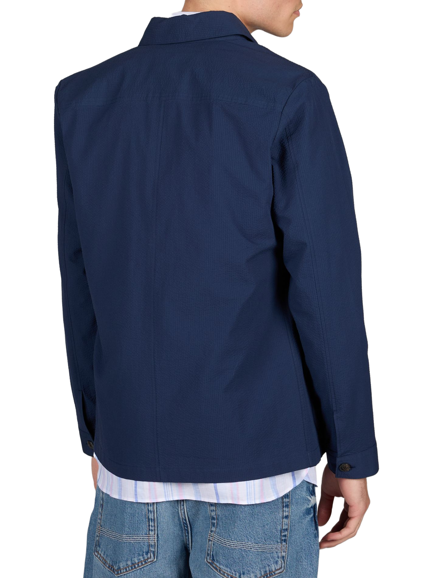 Chemise à col classique en coton HACKETT Bleu