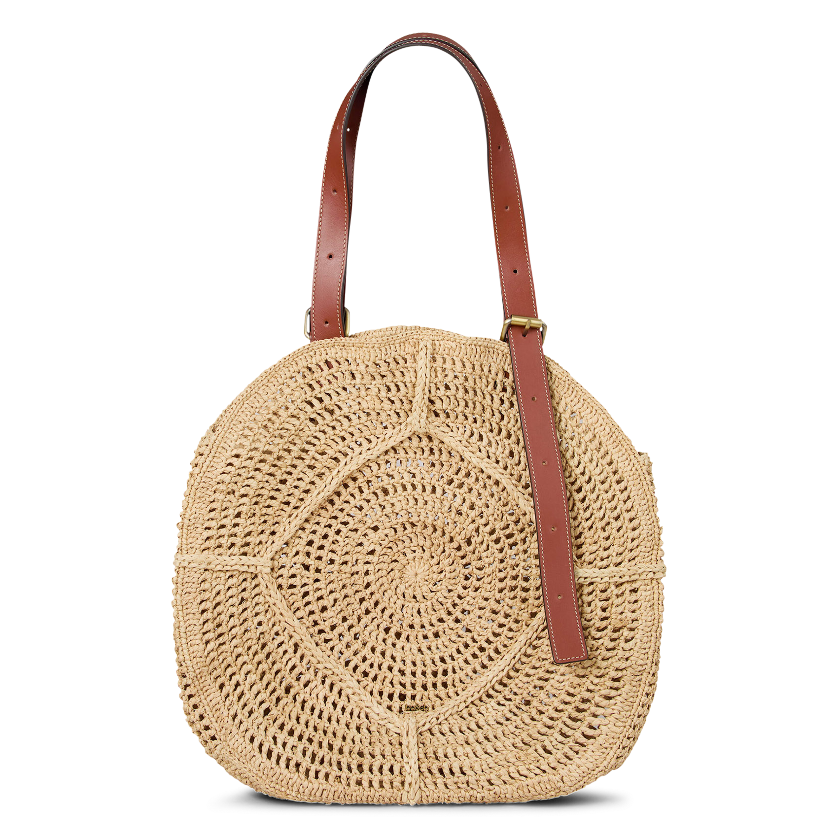 Panier en raphia palma BA&SH Beige