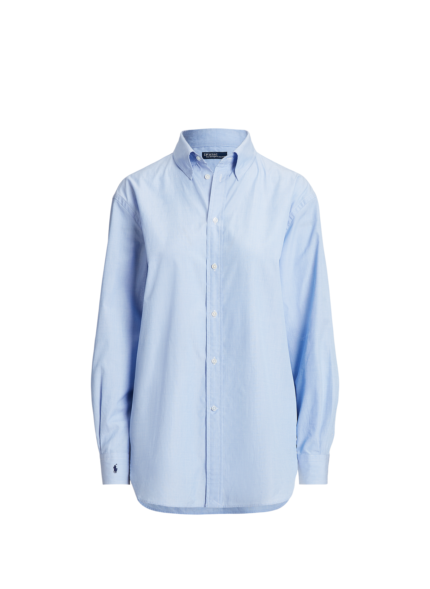 Chemise droite col classique en coton POLO RALPH LAUREN Bleu