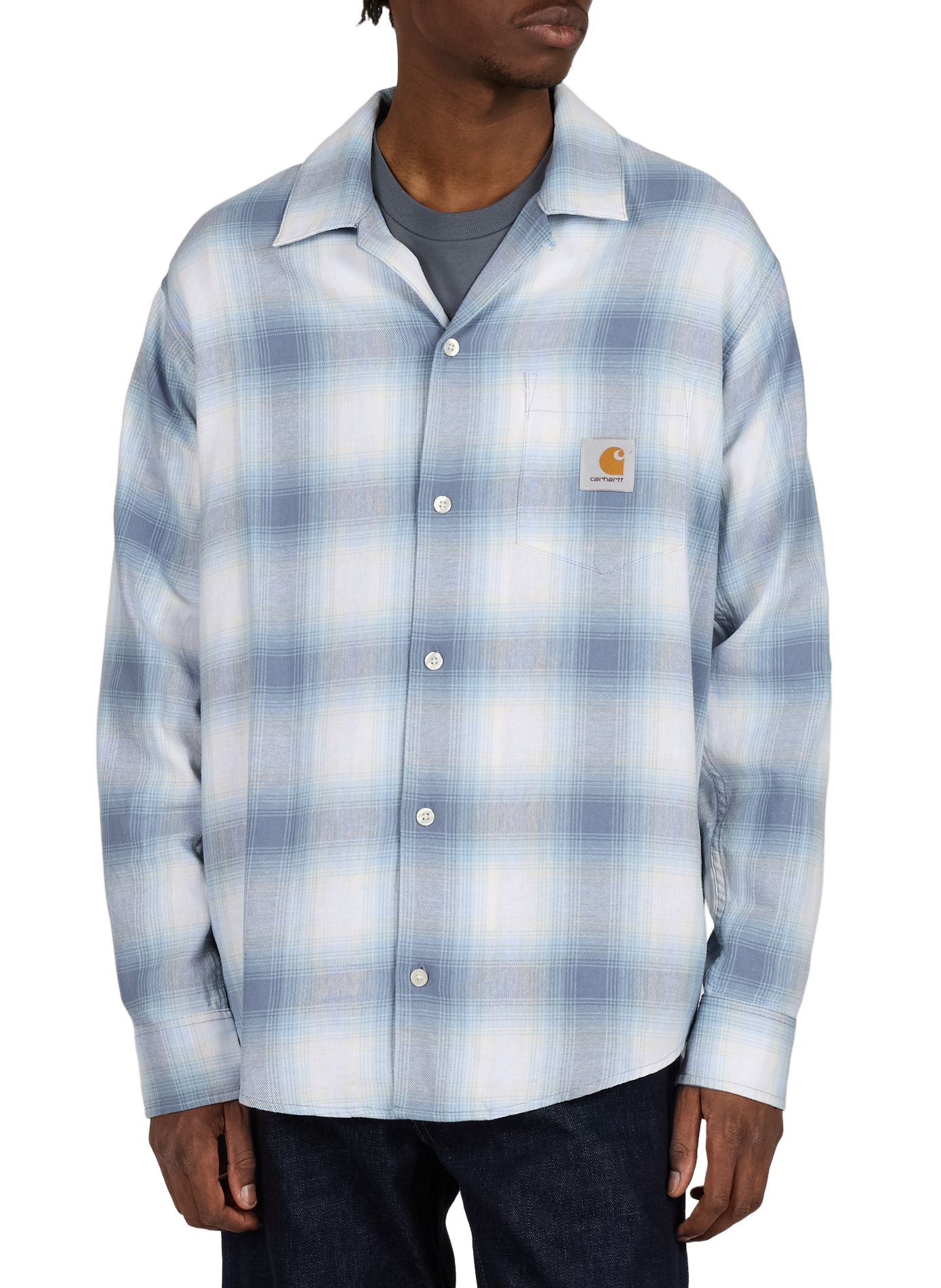 Tyers checkered cotton shirt CARHARTT WIP Blue