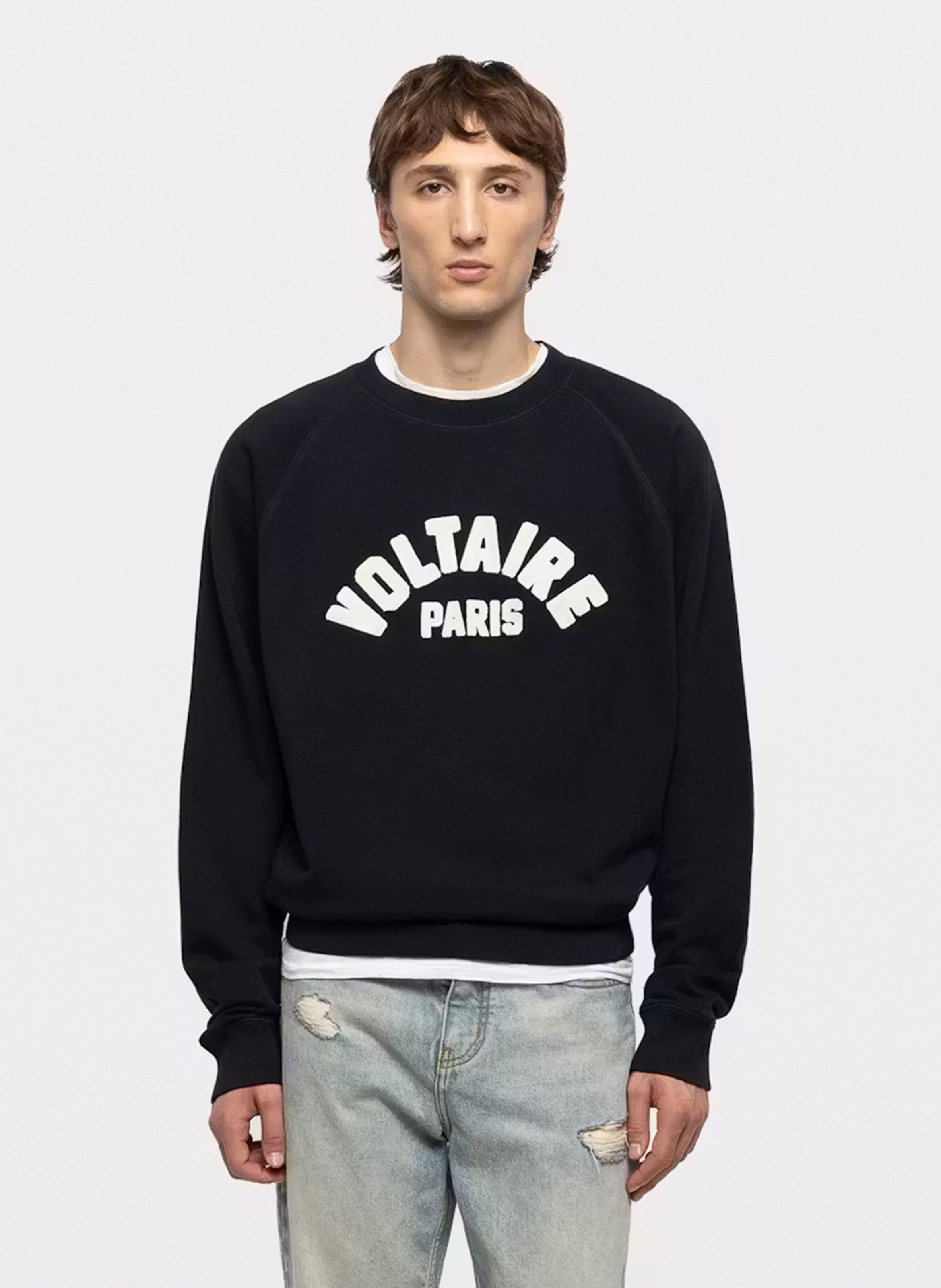 Sweat droit en coton sunco mo voltaire paris ZADIG&VOLTAIRE Bleu
