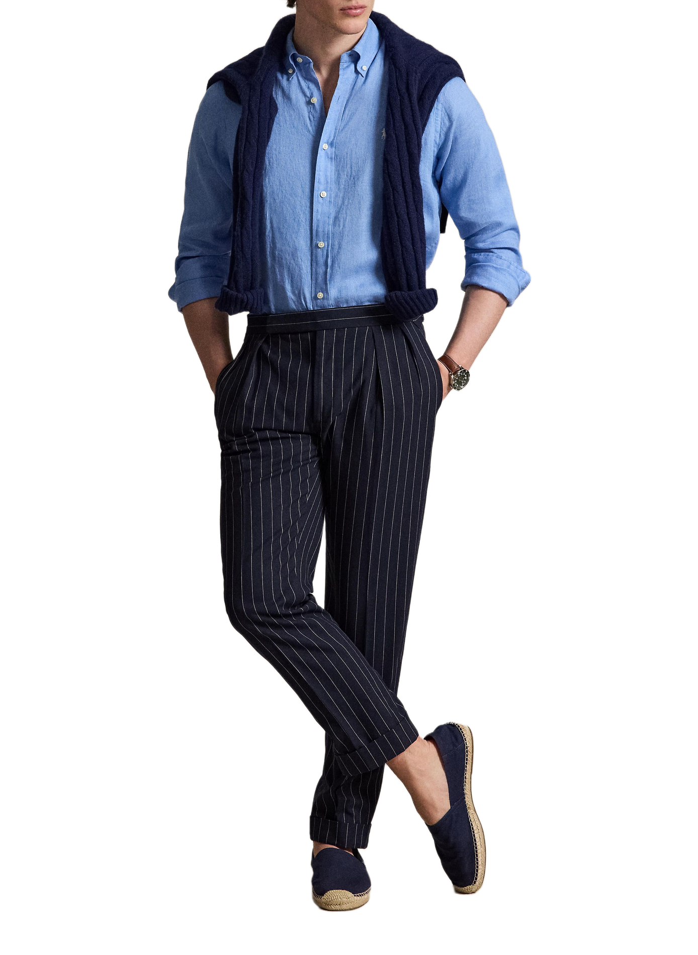 Linen shirt | Blue POLO RALPH LAUREN Men