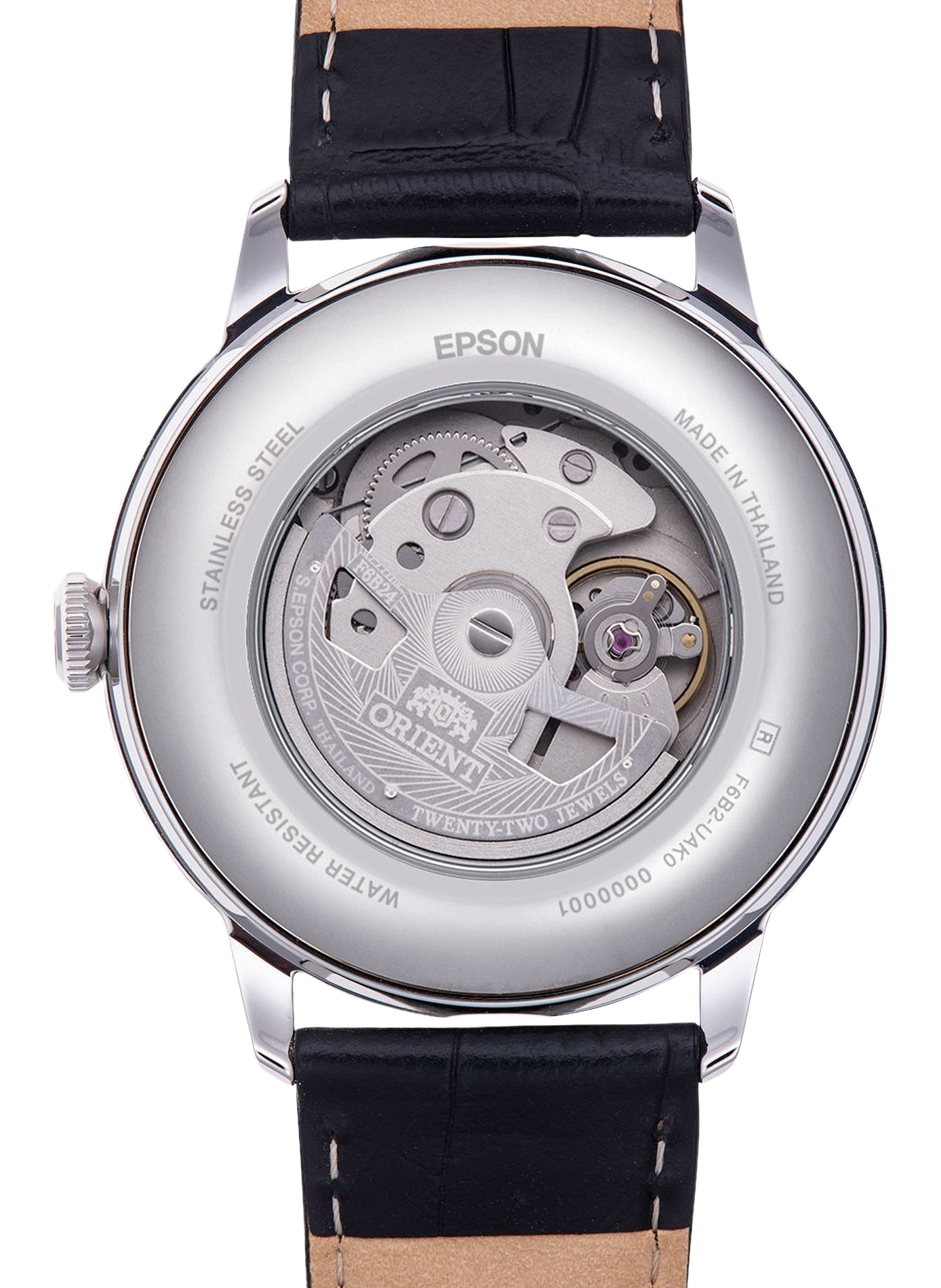 Montre automatique Sun & Moon en cuir ORIENT Blanc