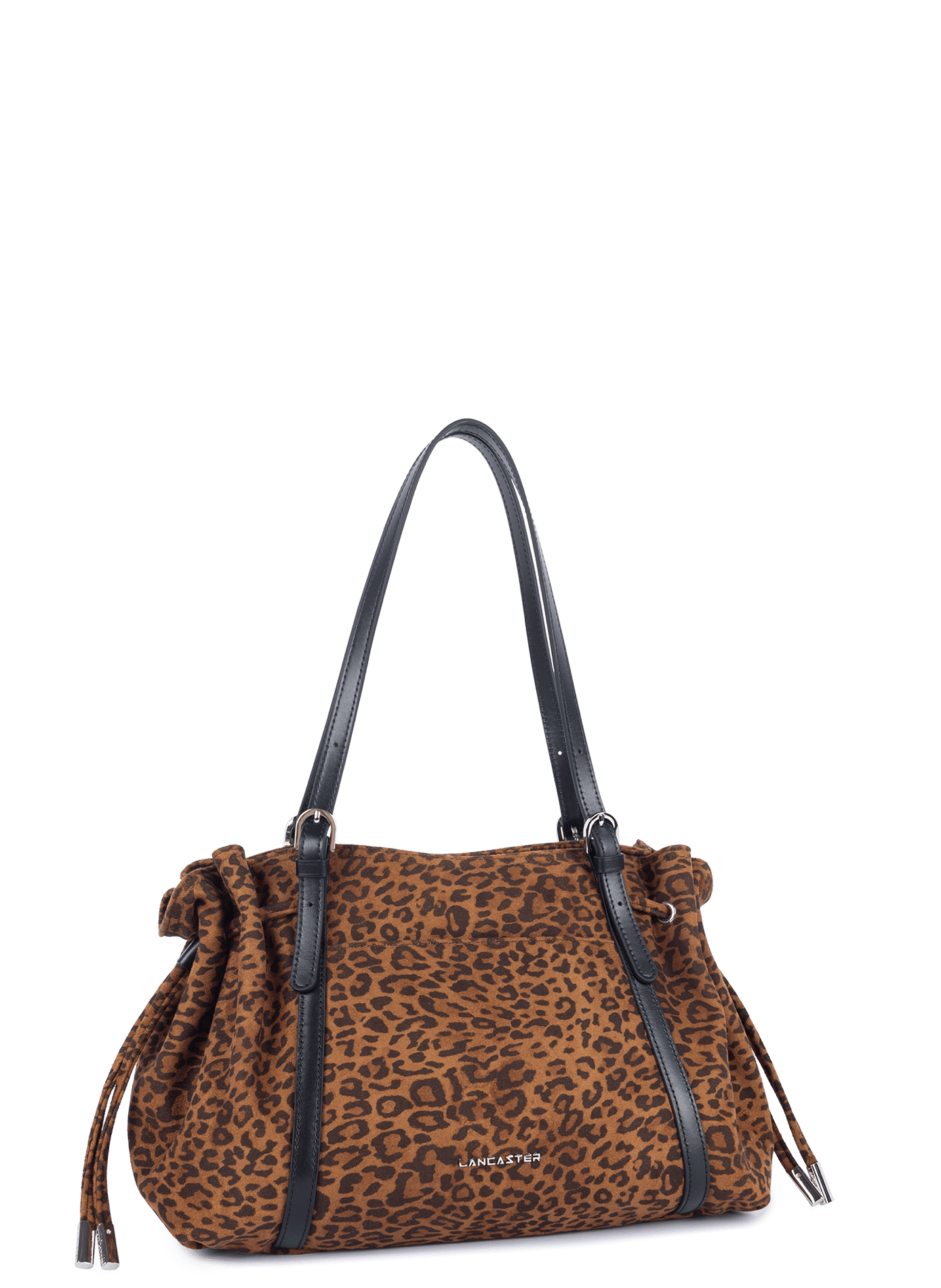 Grand sac cabas épaule - velvet emma LANCASTER Marron