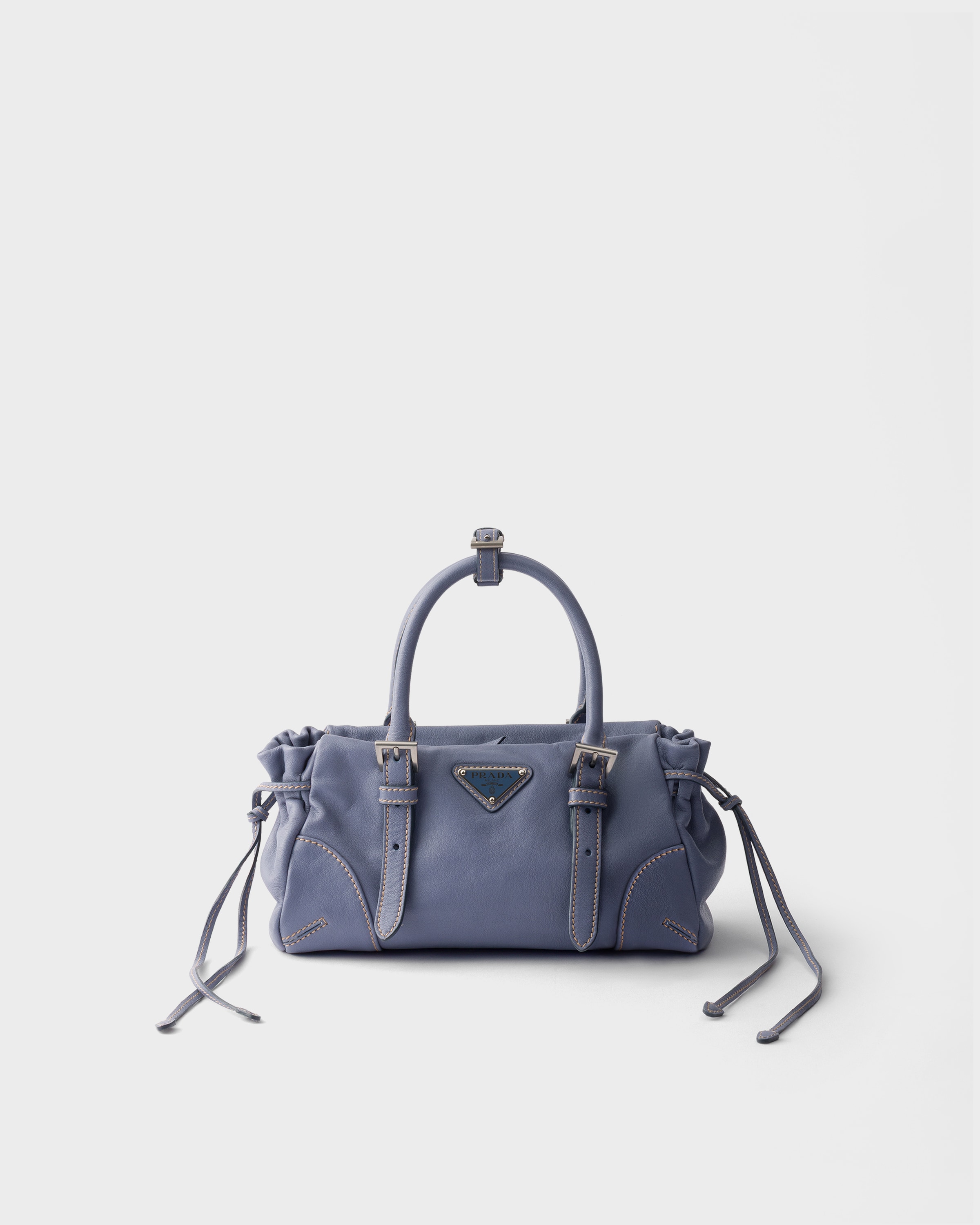 Petit sac prada karin en cuir PRADA Bleu