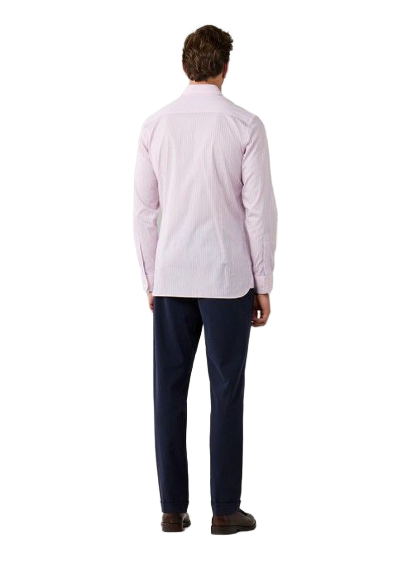 Gerade geschnittenes Hemd mit klassischem Streifenmuster aus Baumwolle HACKETT Rosa