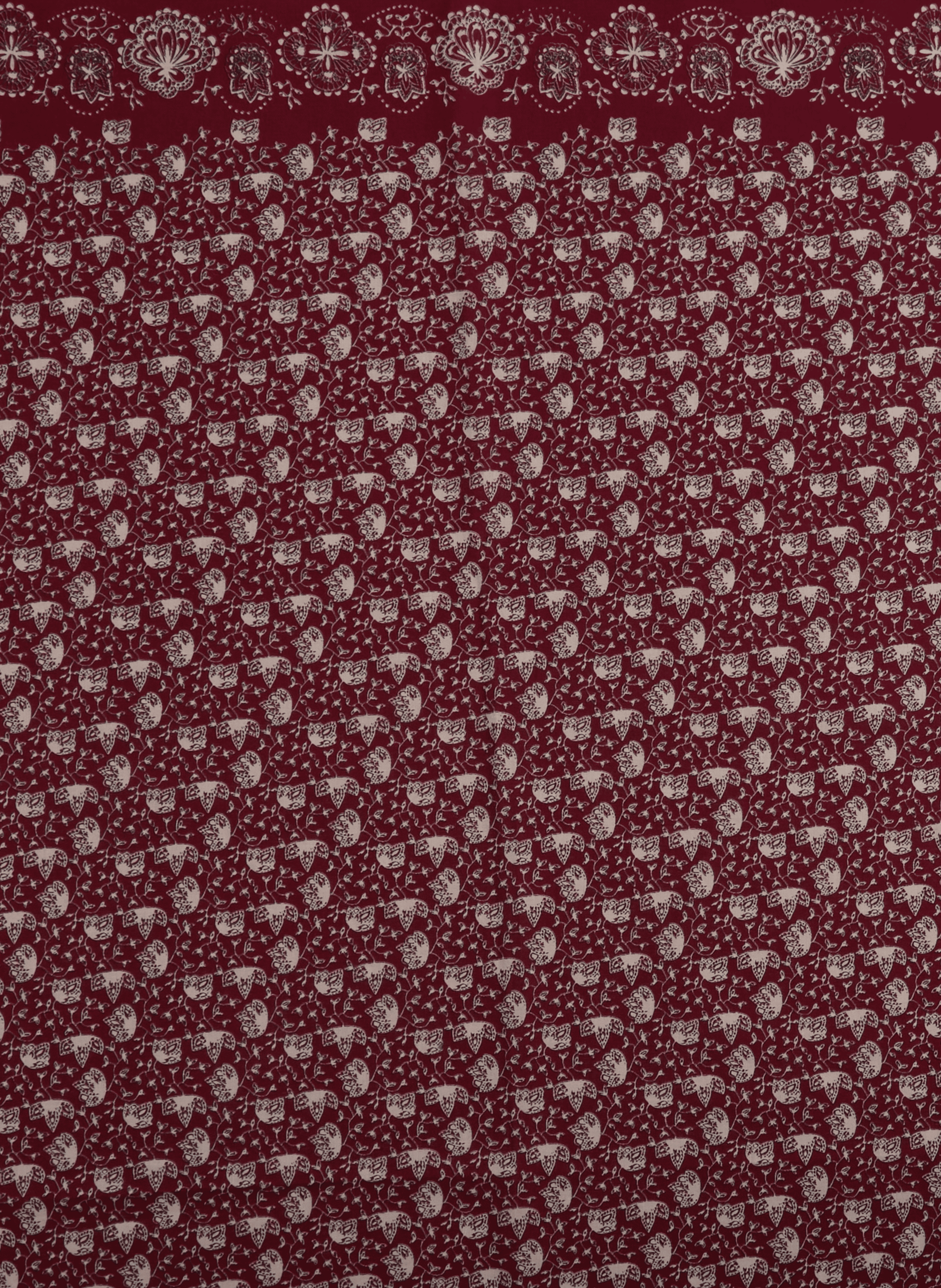 Milan Printed Cotton Scarf MOISMONT Red