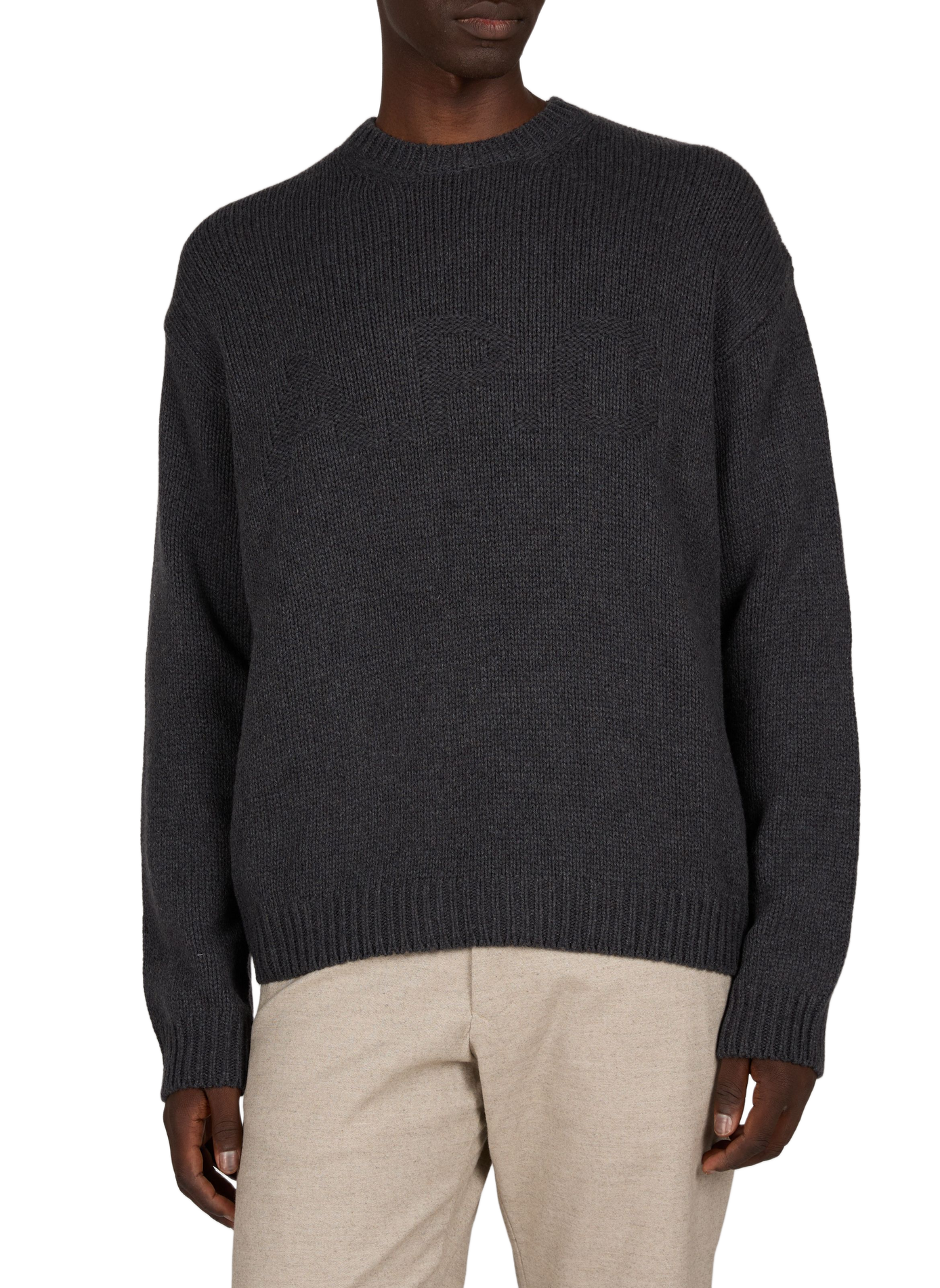 Round neck wool straight sweater A.P.C. Grey