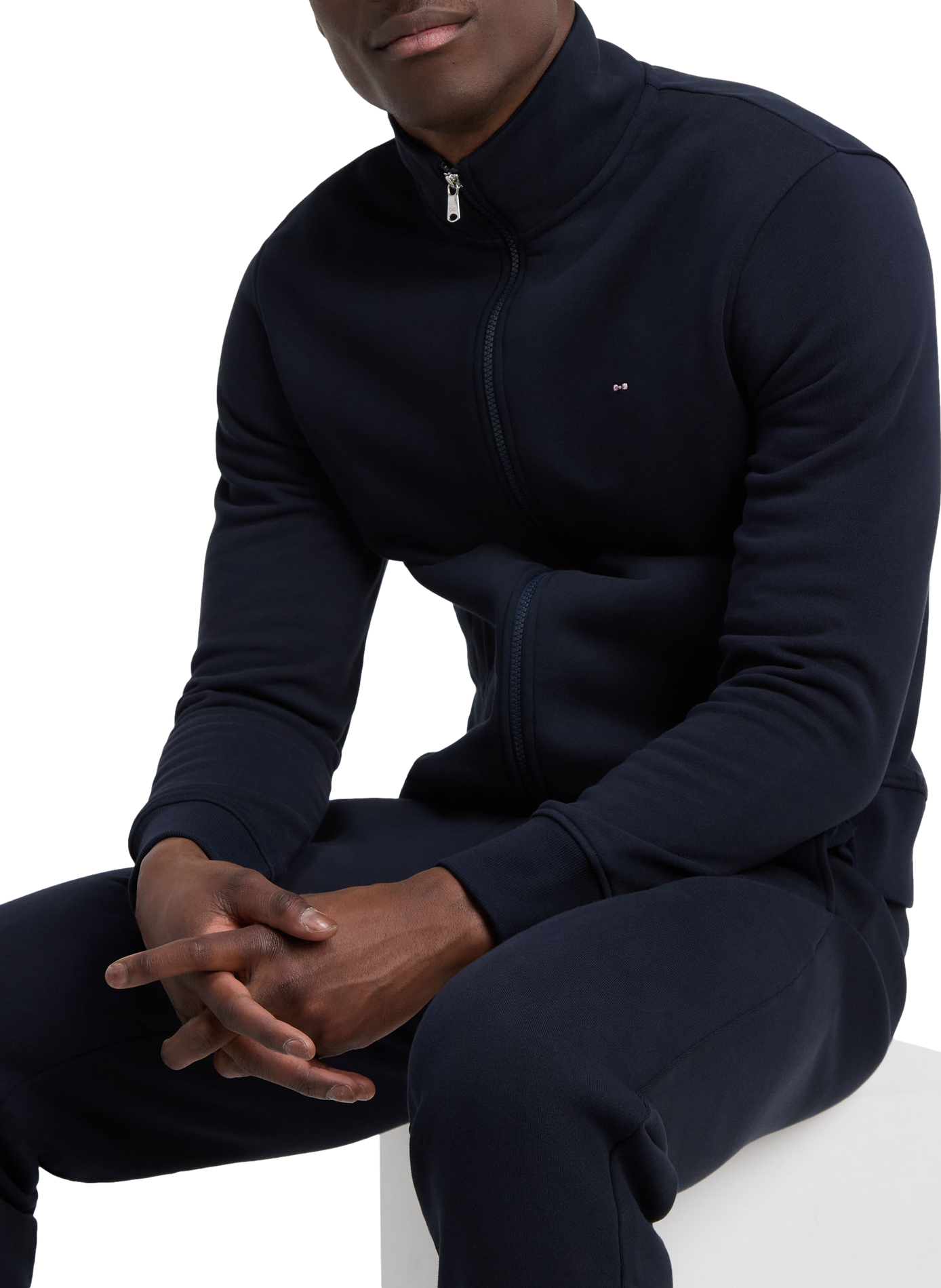 Sweat slim en coton EDEN PARK Blau