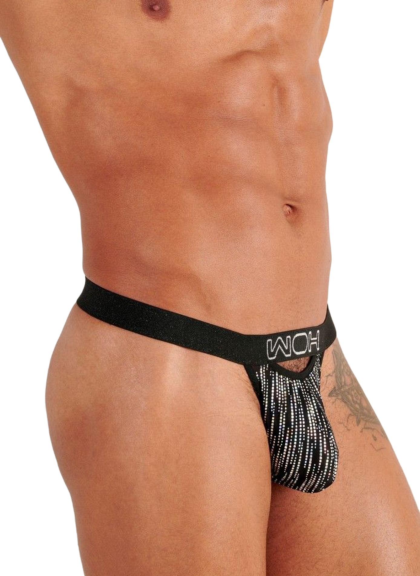 Printed jockstrap WOH Black