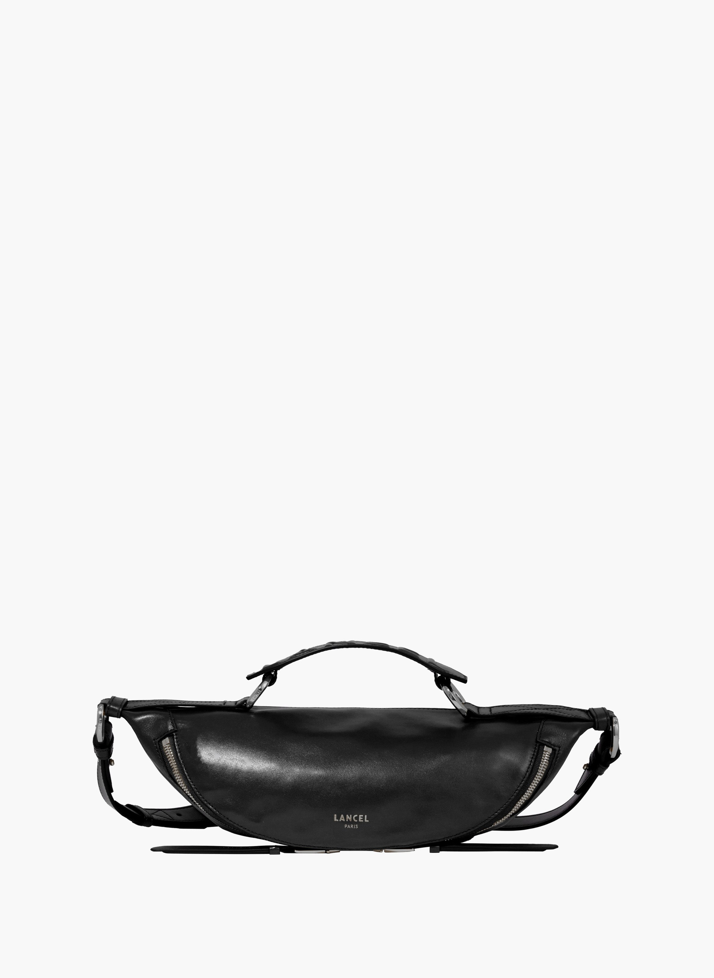 Sac porté croisé s origami de lancel en cuir LANCEL Noir