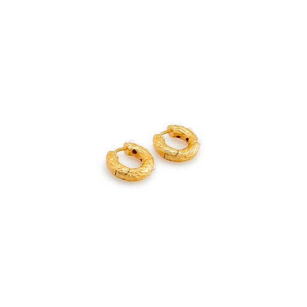 Boucles d'oreille Gem in the hoop