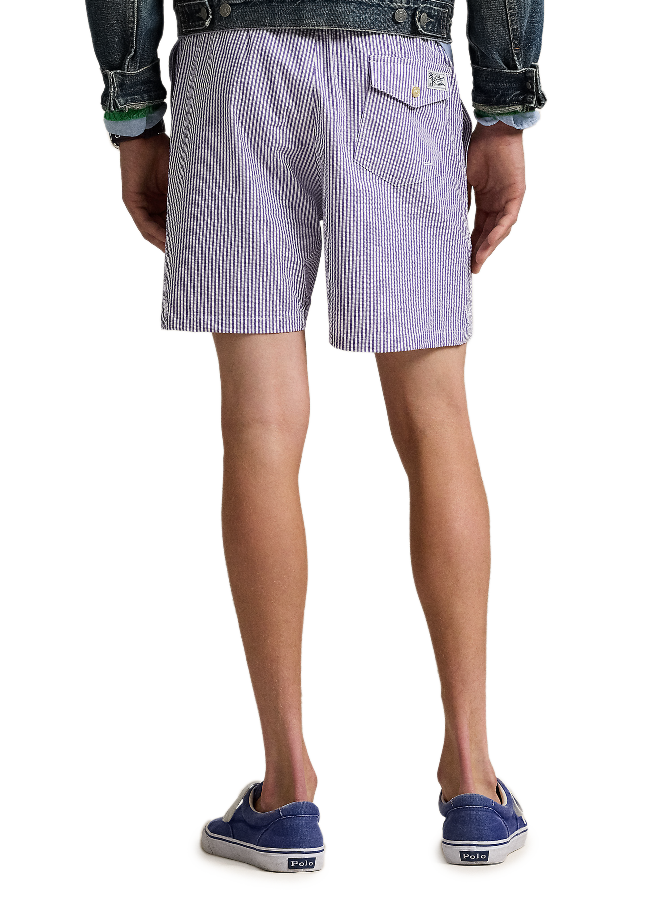 Short de bain rayé POLO RALPH LAUREN Violet