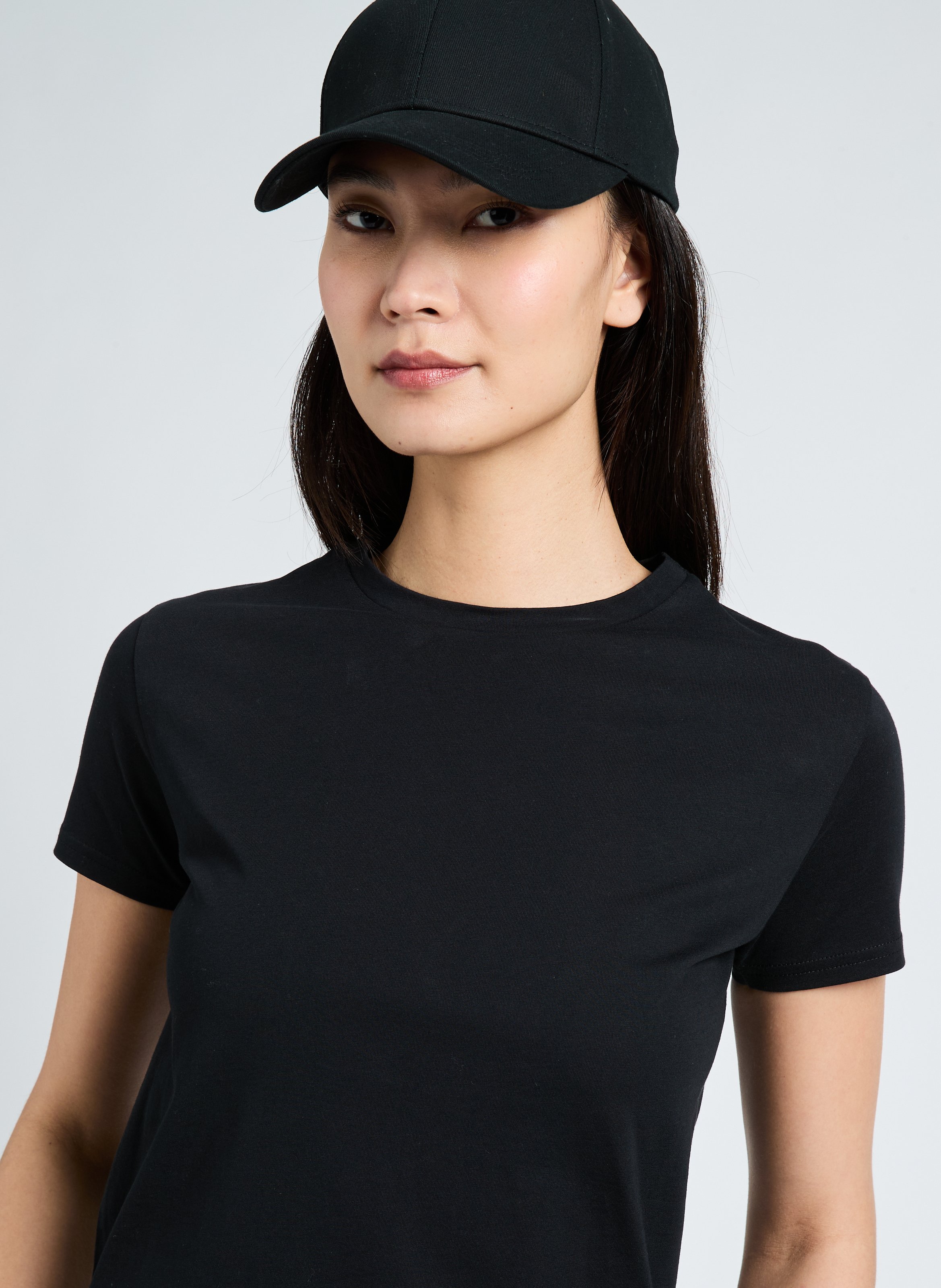 Cotton logo baseball cap SAISON 1865 Black