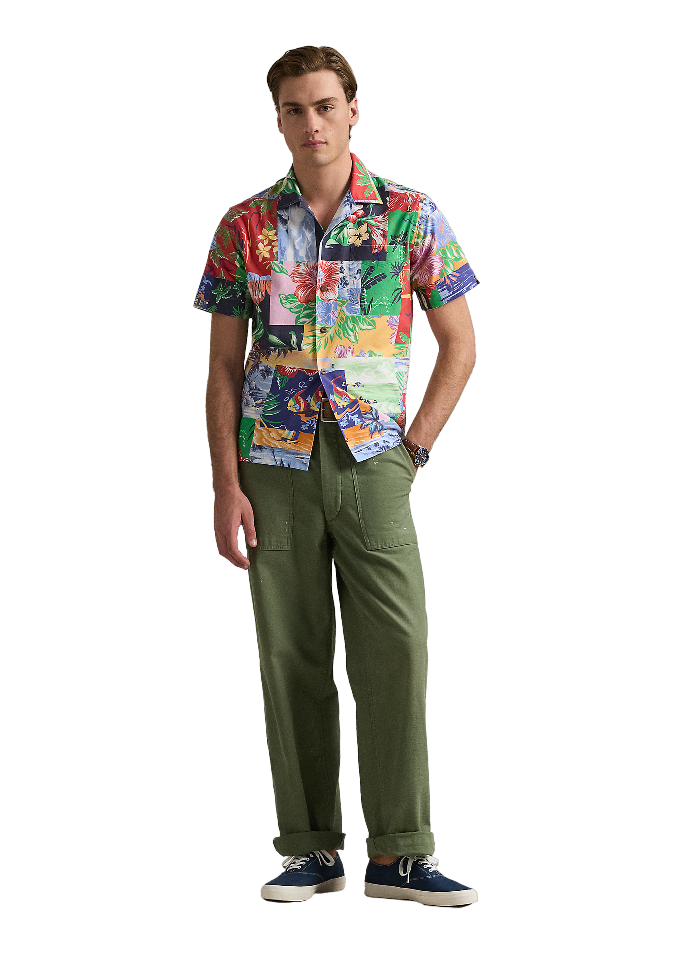 Printed cotton shirt POLO RALPH LAUREN Multicolour
