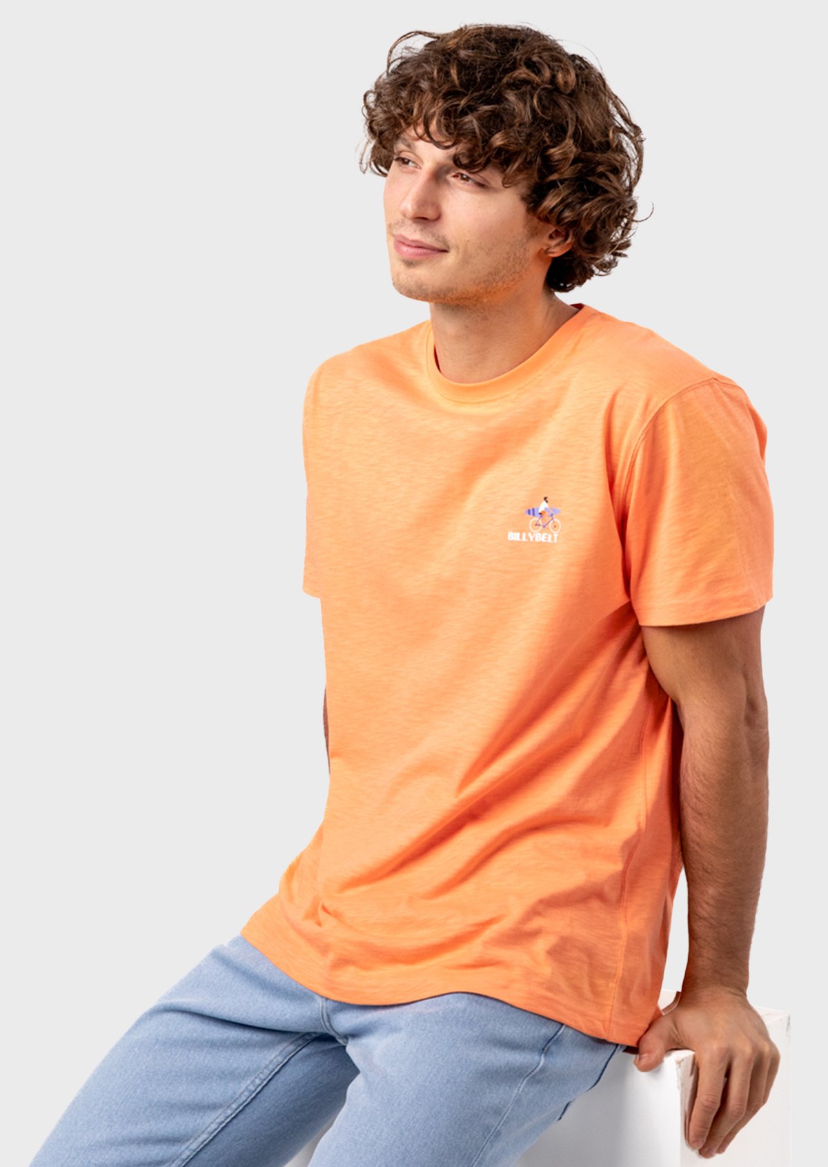 T-shirt vintage en coton biologique BILLYBELT Orange