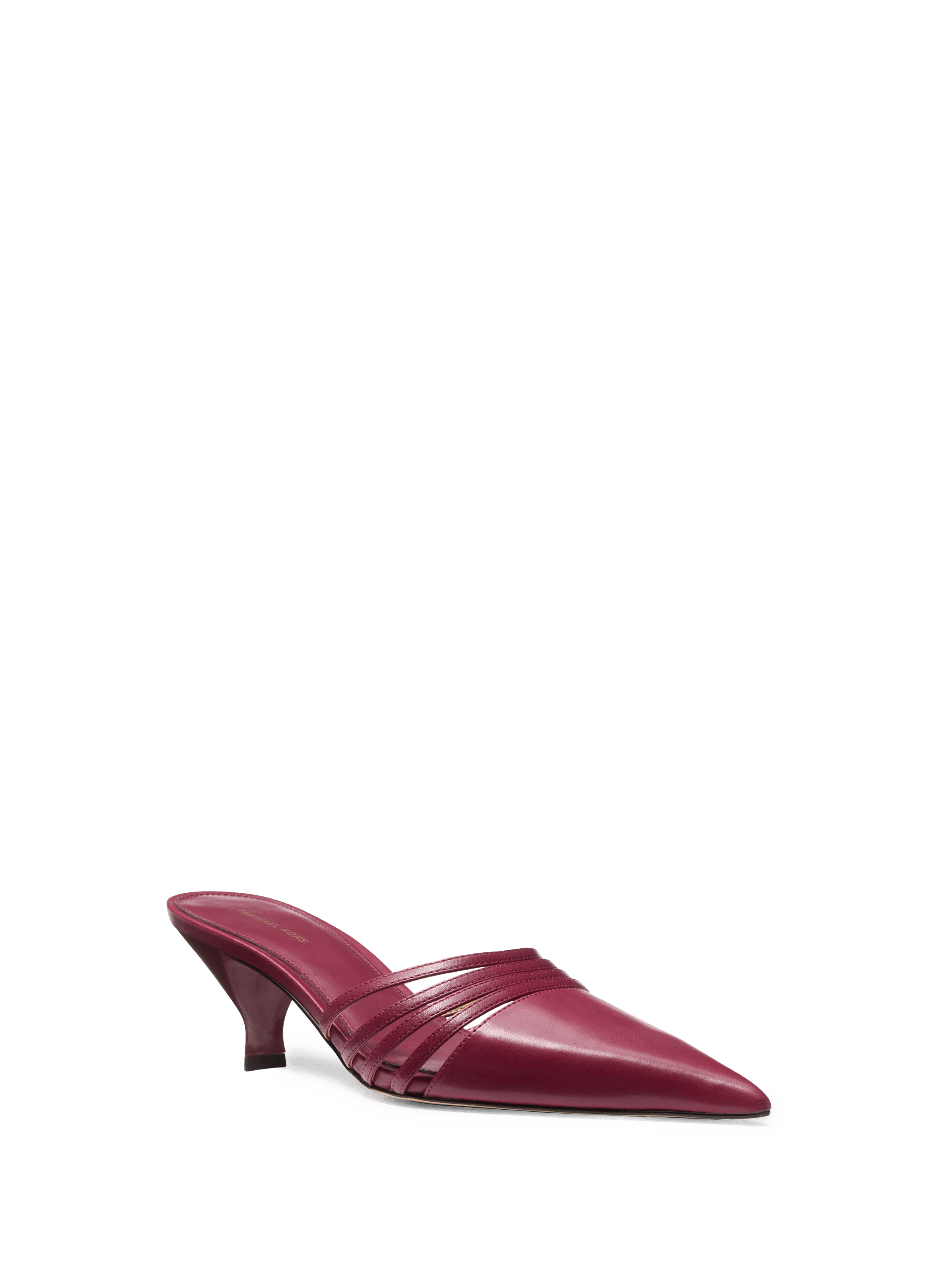 Mules à talon en cuir MICHAEL KORS Rouge