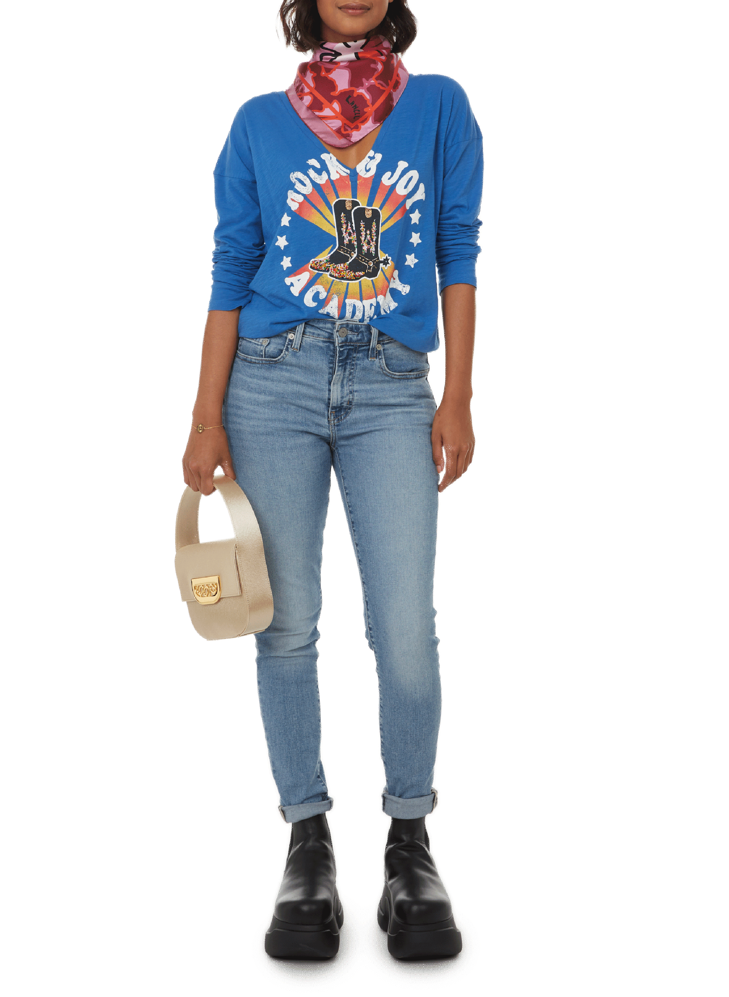 Jean skinny taille haute 721 LEVI'S Bleu