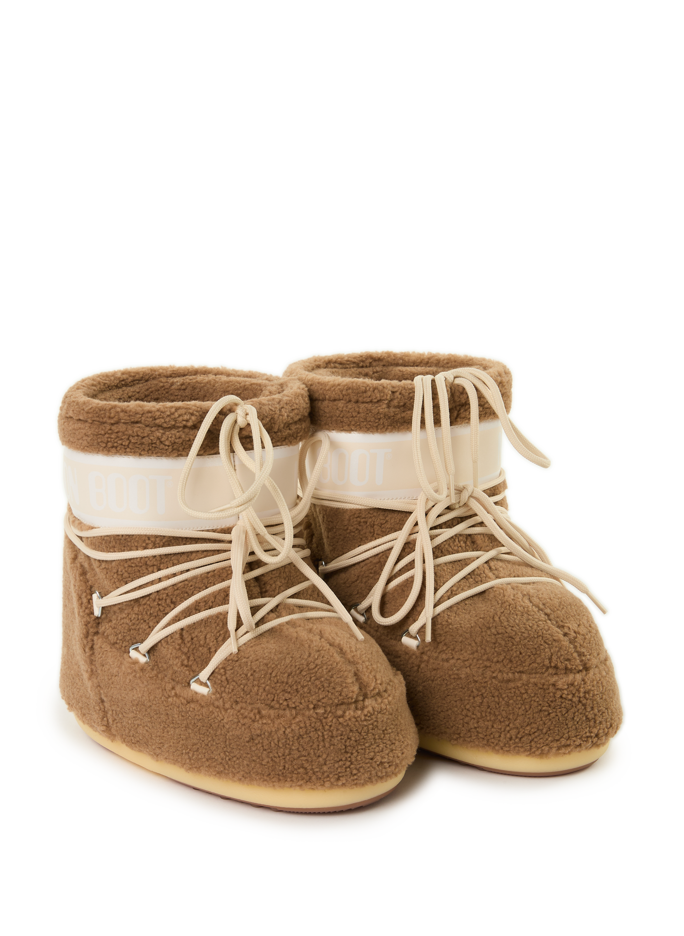 Bottines basses Fleece MOON BOOT Marron