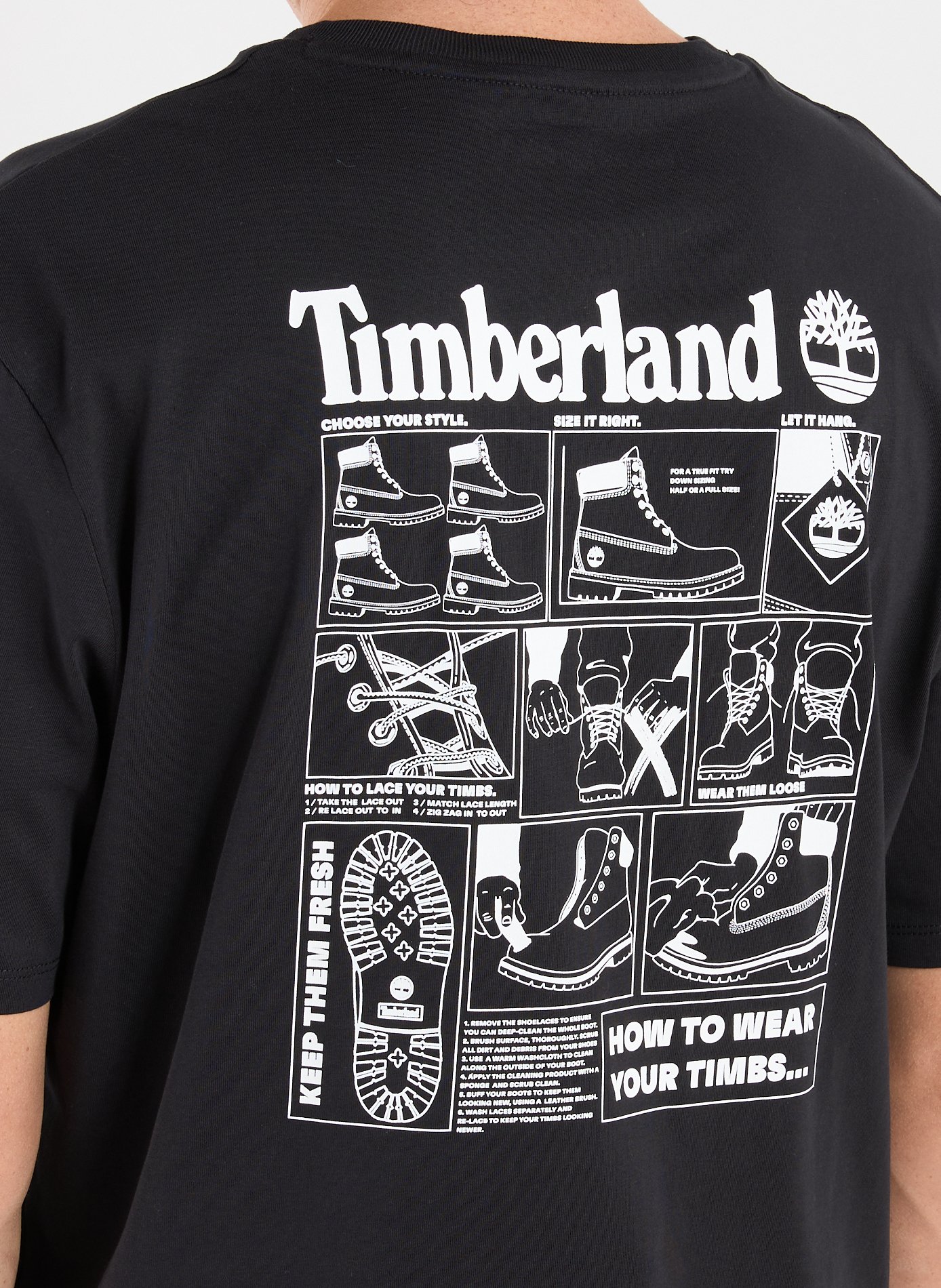 Straight-fit cotton T-shirt TIMBERLAND Black