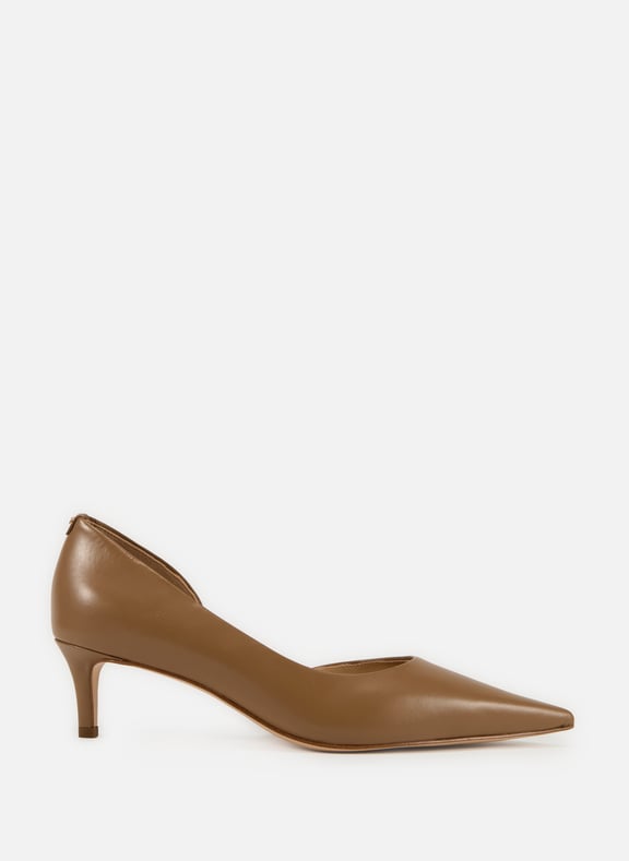 Escarpins unis en cuir Marron by MICHAEL KORS MICHAEL KORS Escarpins unis en cuir Marron