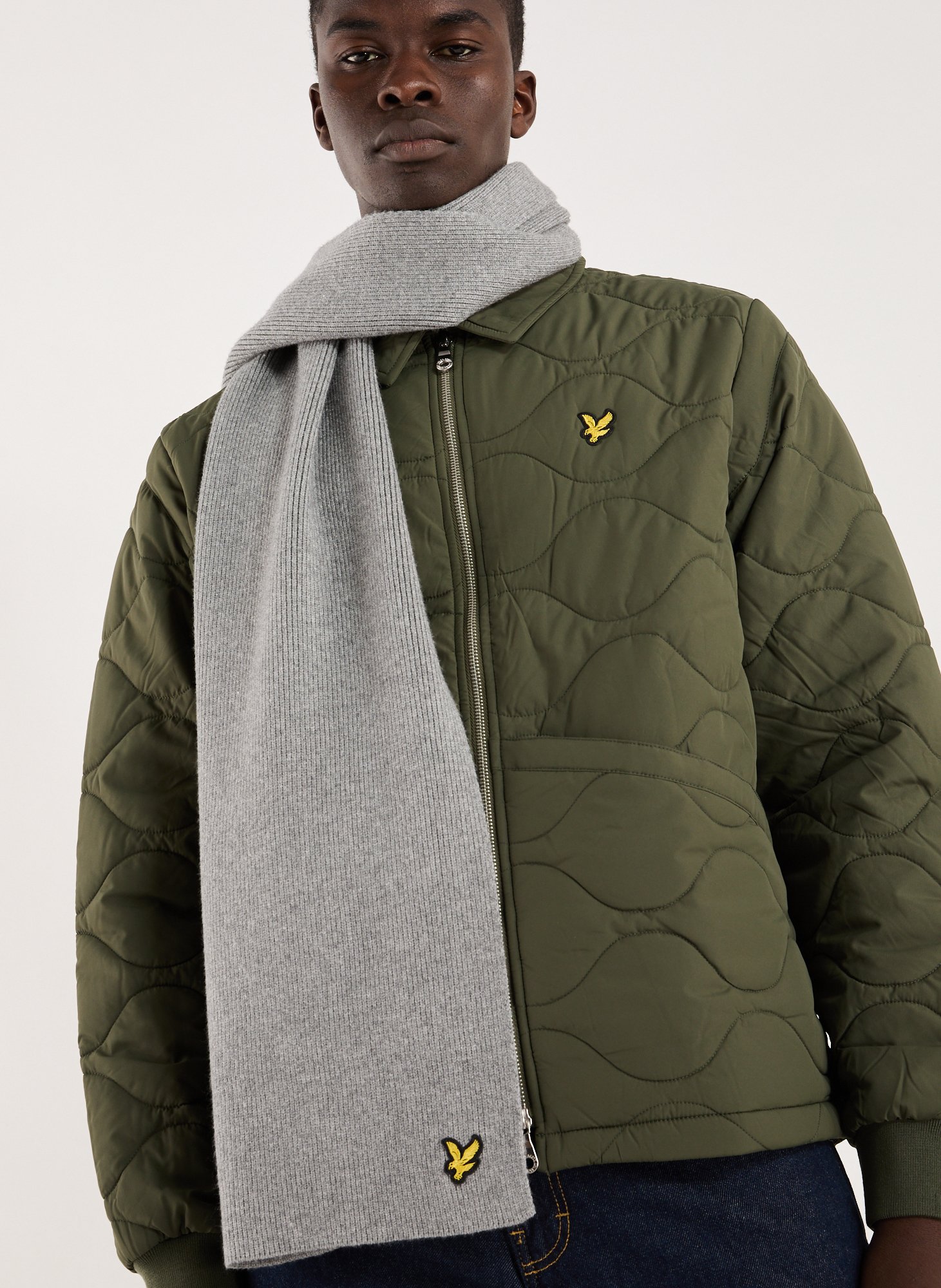Logo scarf LYLE & SCOTT Grey