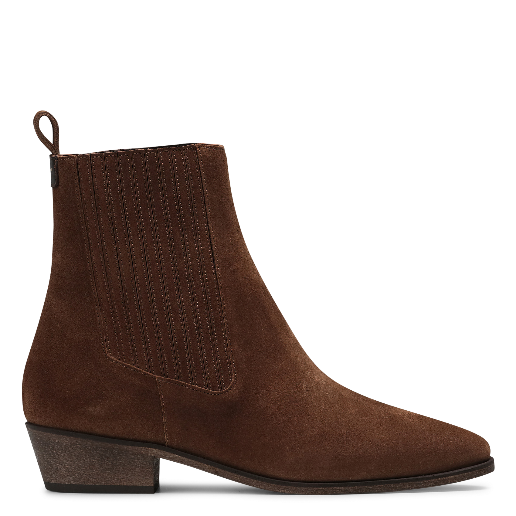 Bottines en cuir velours teva ANTHOLOGY Marron