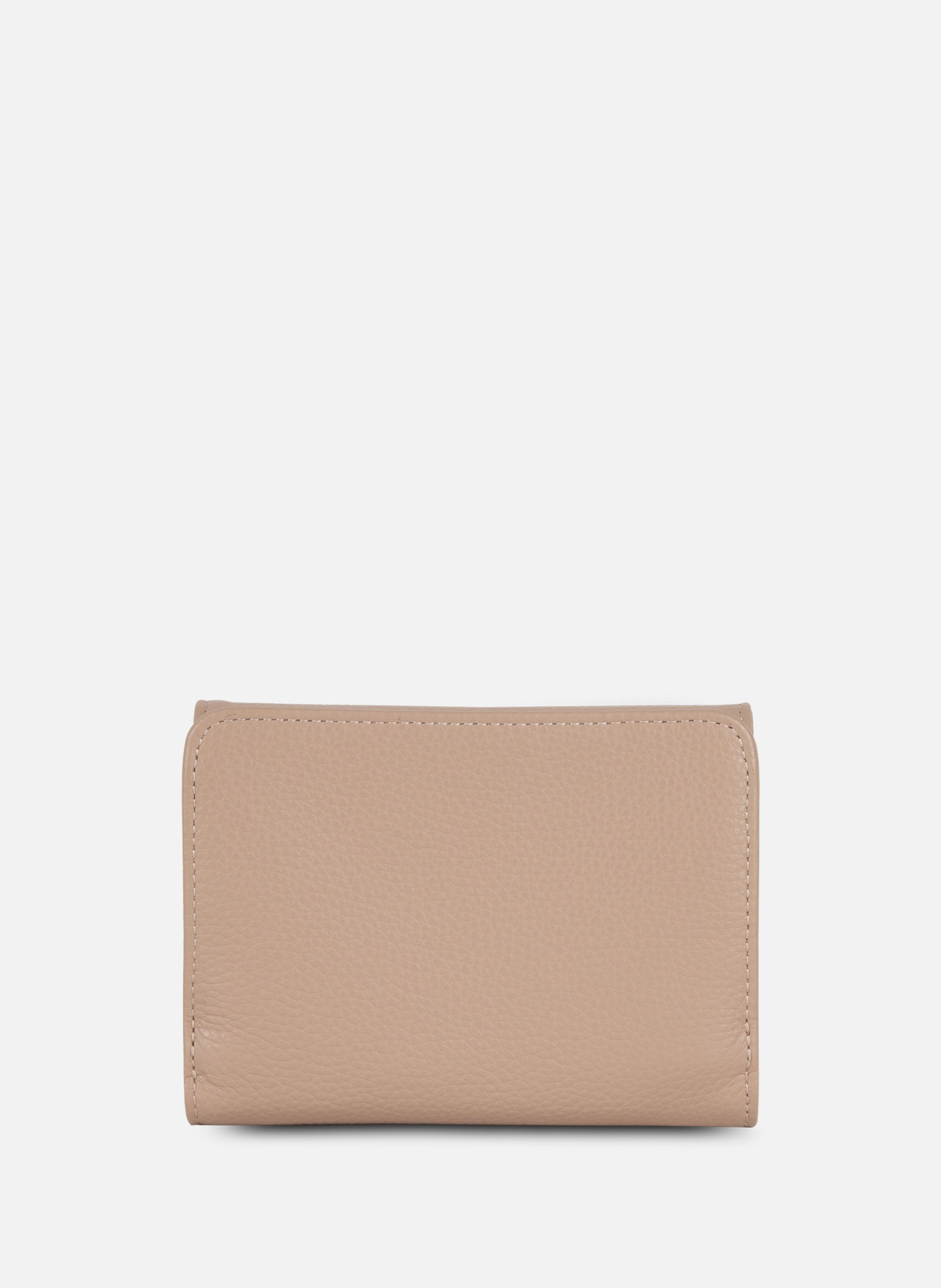 Portefeuille dos à dos - foulonné pm LANCASTER Beige