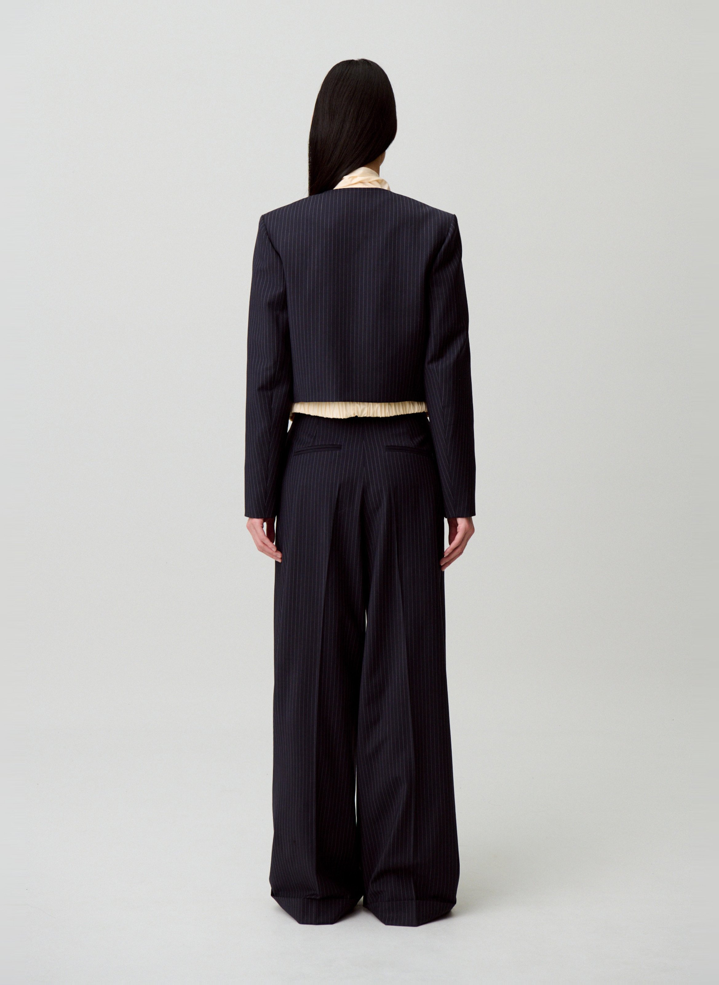 Veste droite courte en laine mélangée CLAUDIE PIERLOT Multicolore