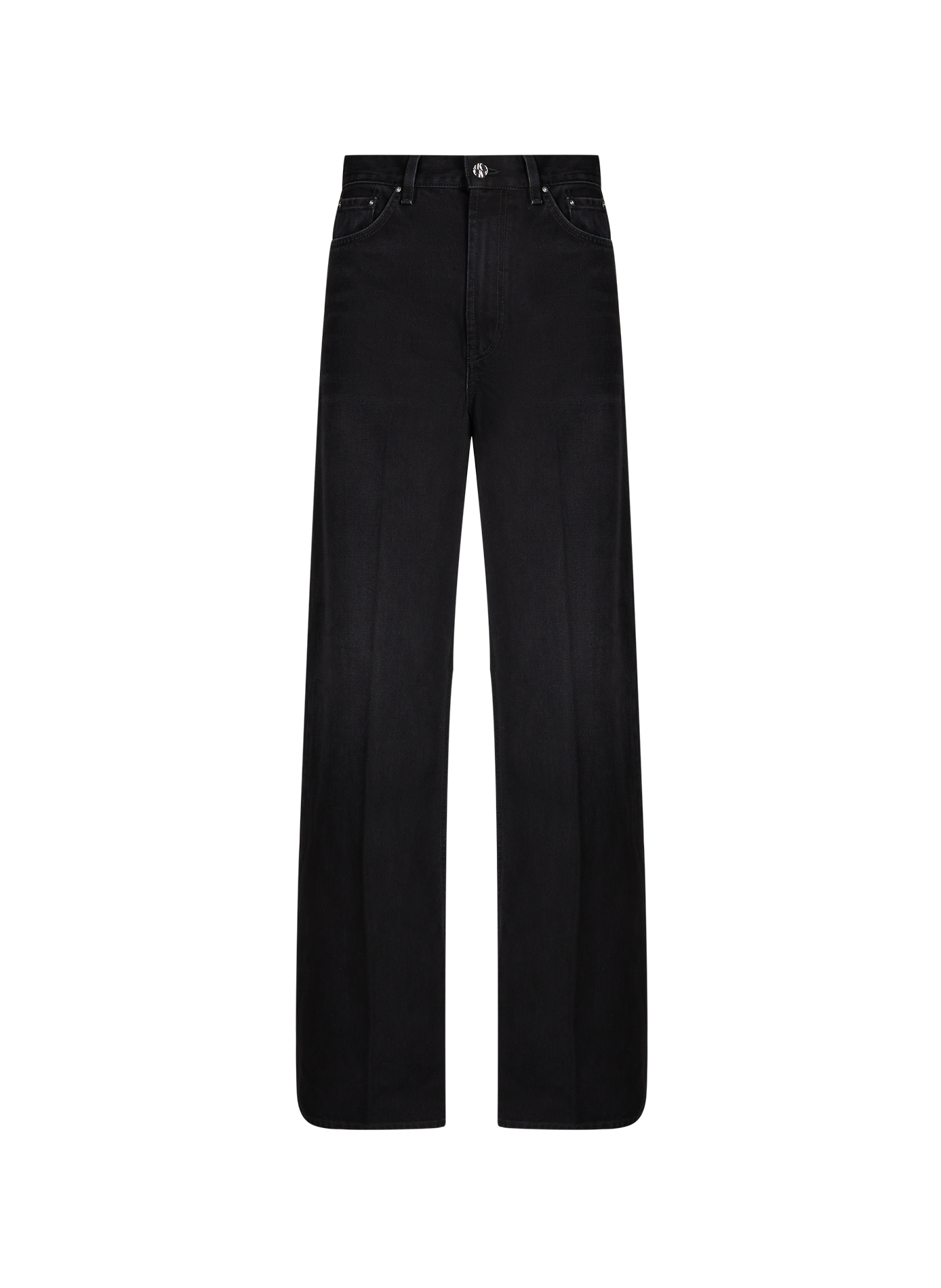 Jean Wide Leg en coton  TOTEME Noir