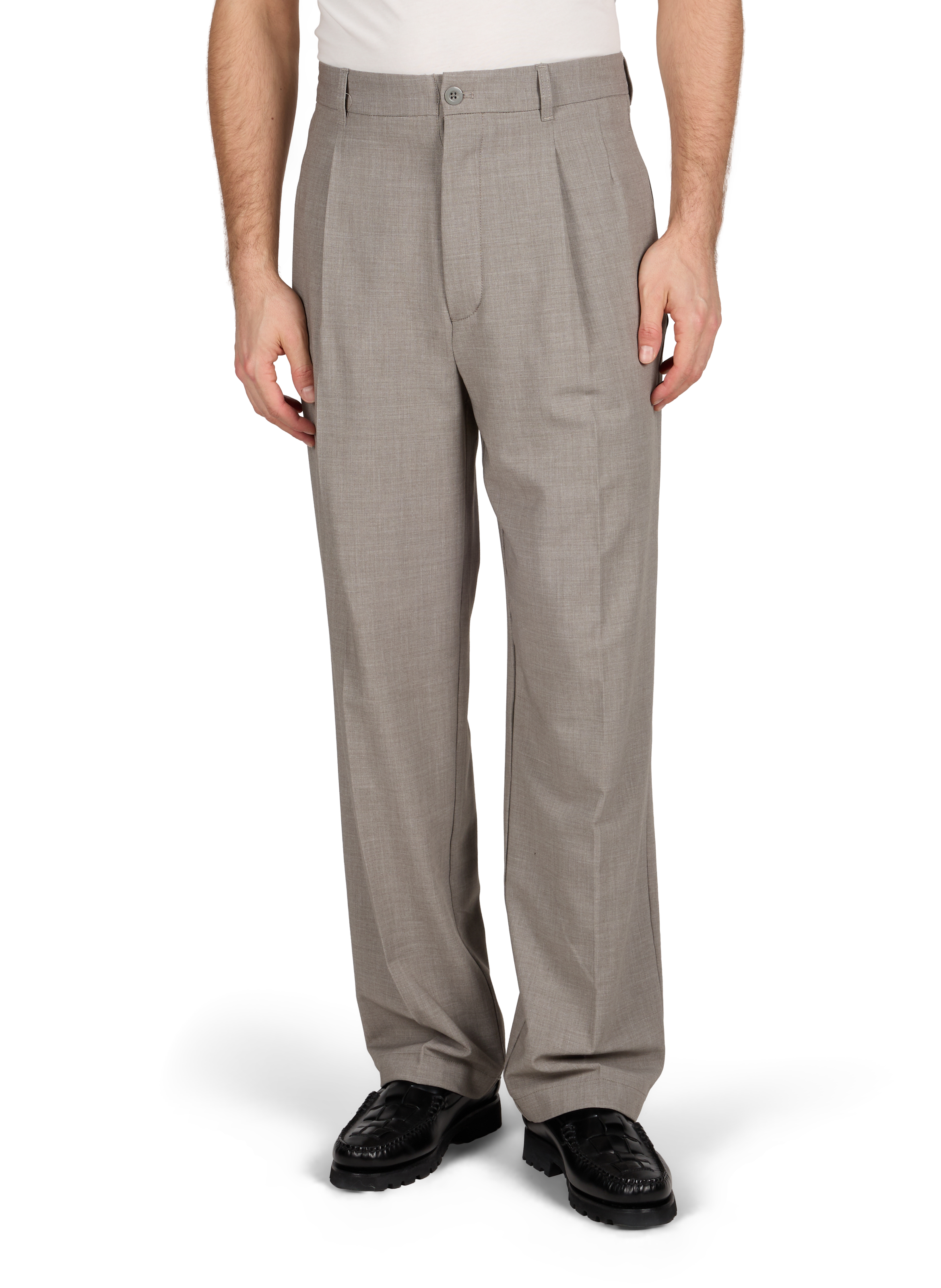 Pantalon fluide uni REPLAY Marron
