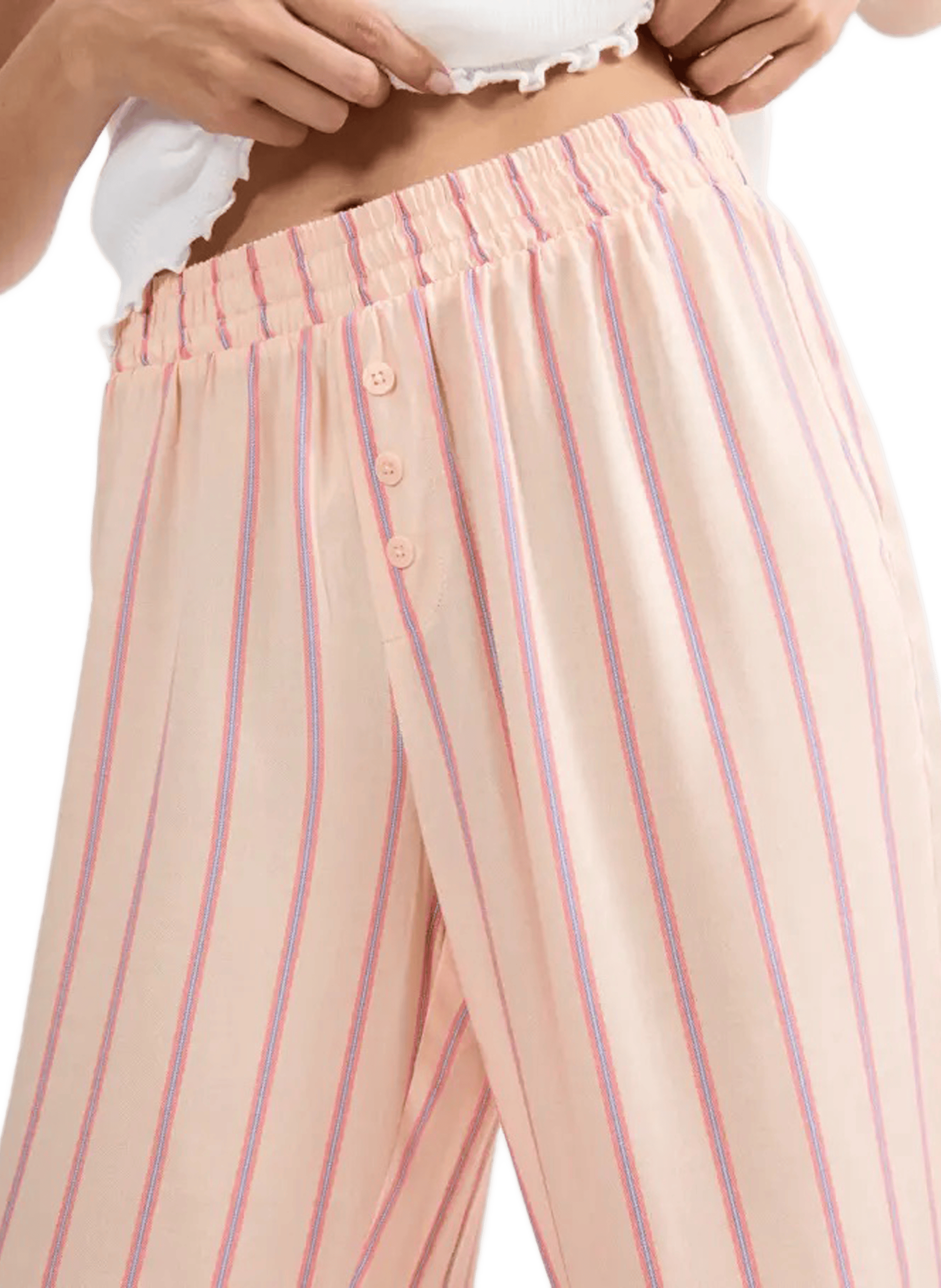 Pantalon de pyjama Mix&Match rayé TRIUMPH Rose