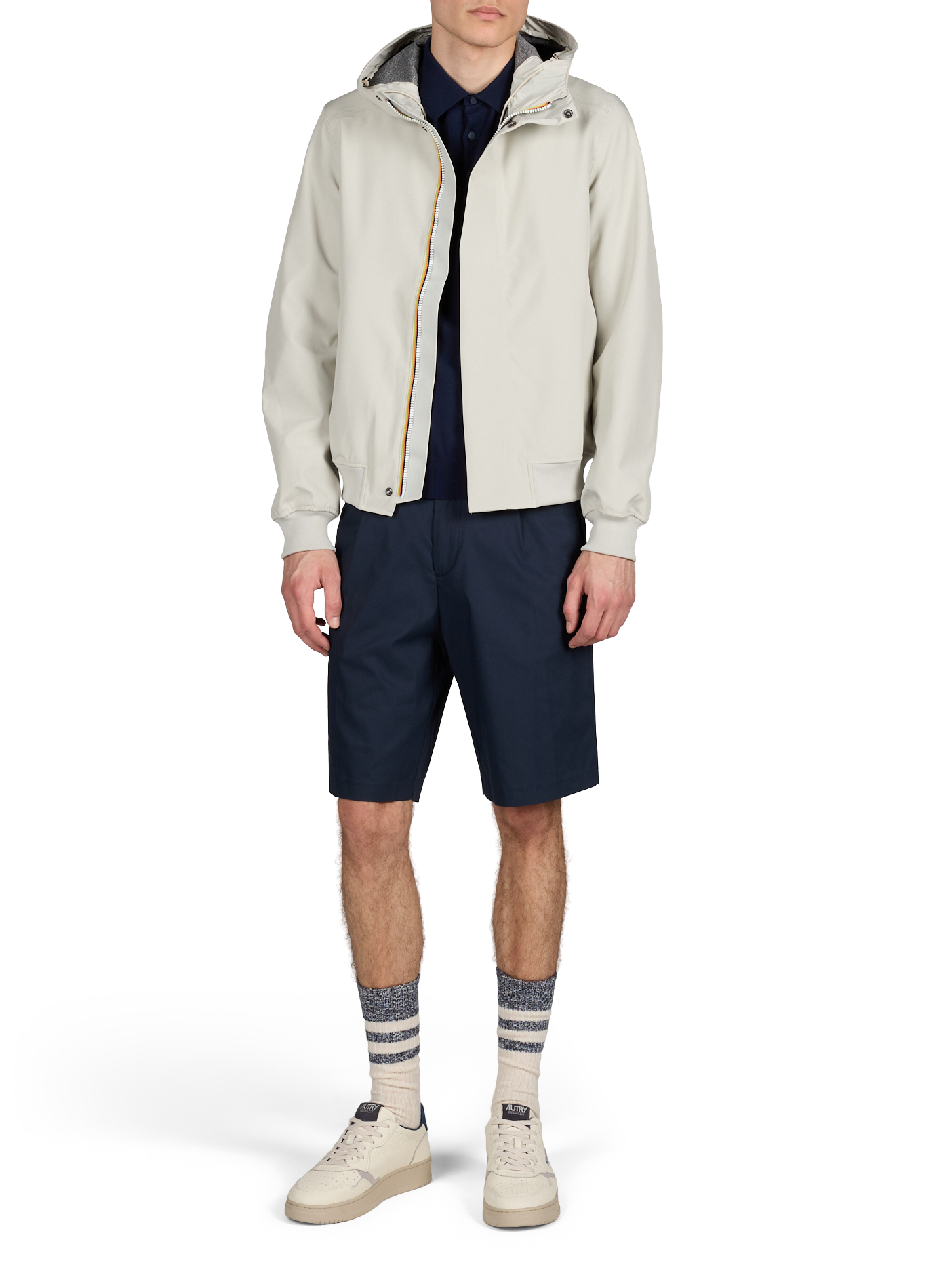 Hooded Jacket K-WAY Beige