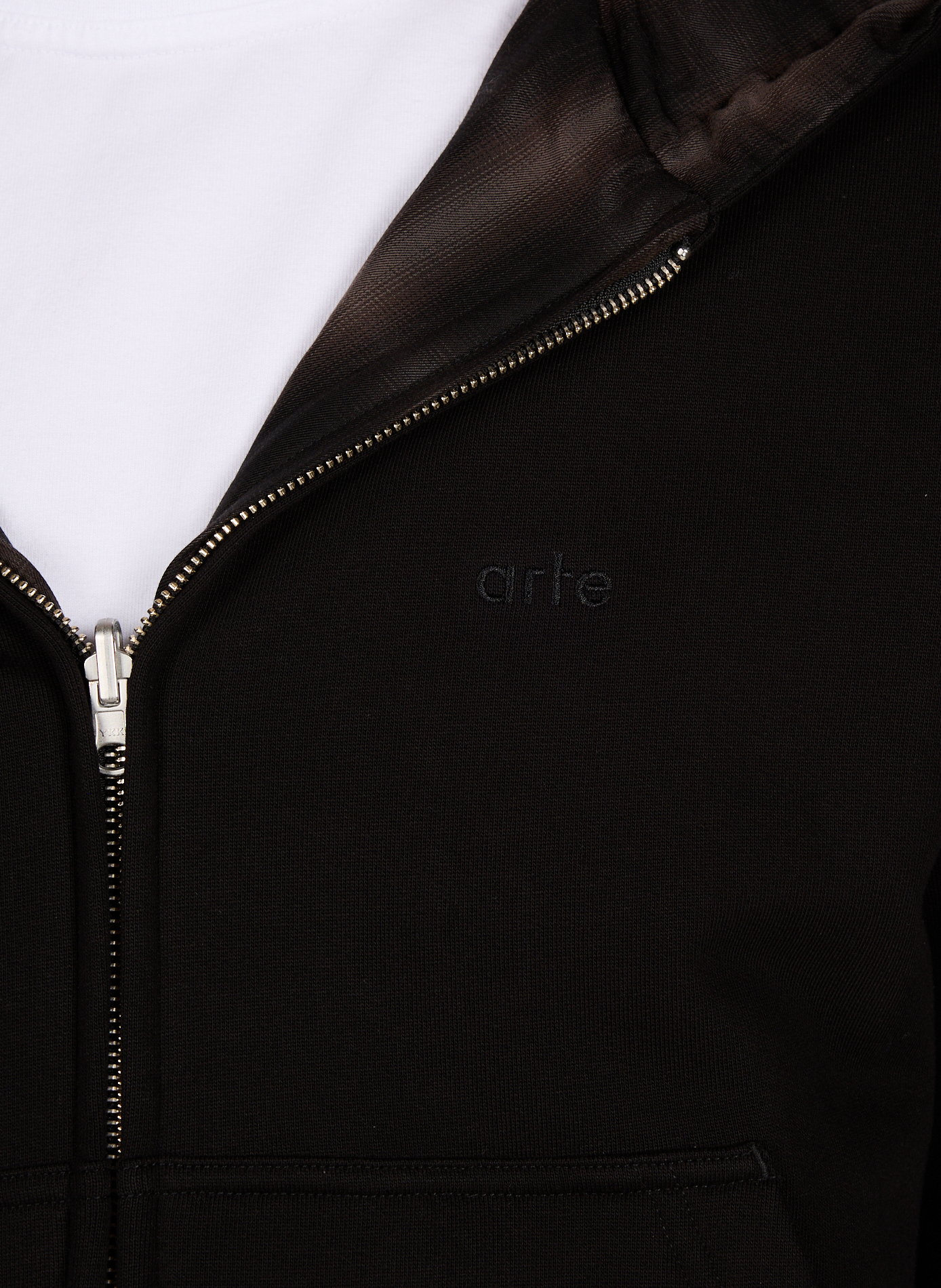 Felpa a quadri reversibile ARTE ANTWERP Nero