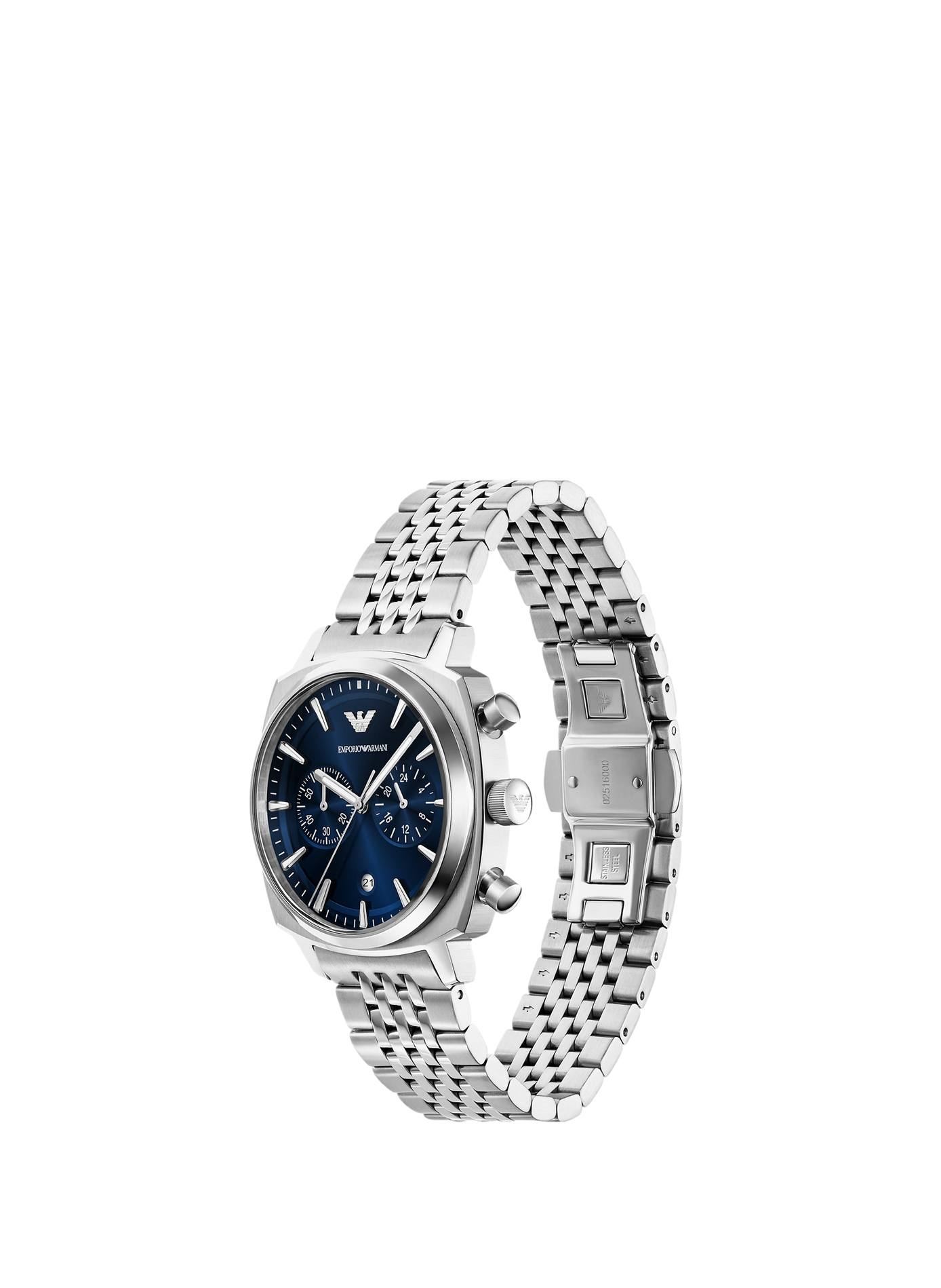 Montre quartz en acier inoxydable ARMANI MONTRES Bleu