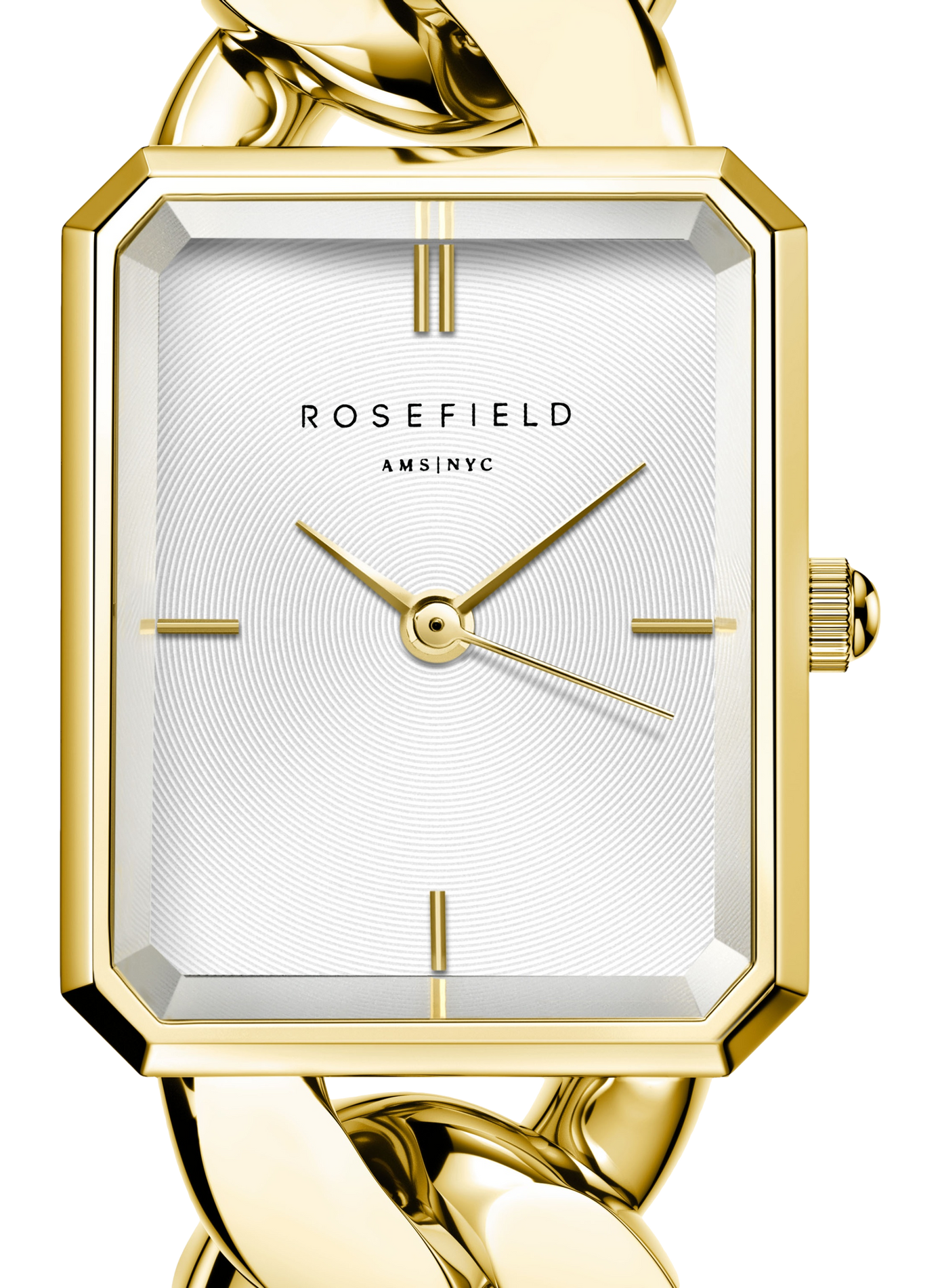 Montre Octagon XS Studio en acier inoxydable ROSEFIELD Blanc