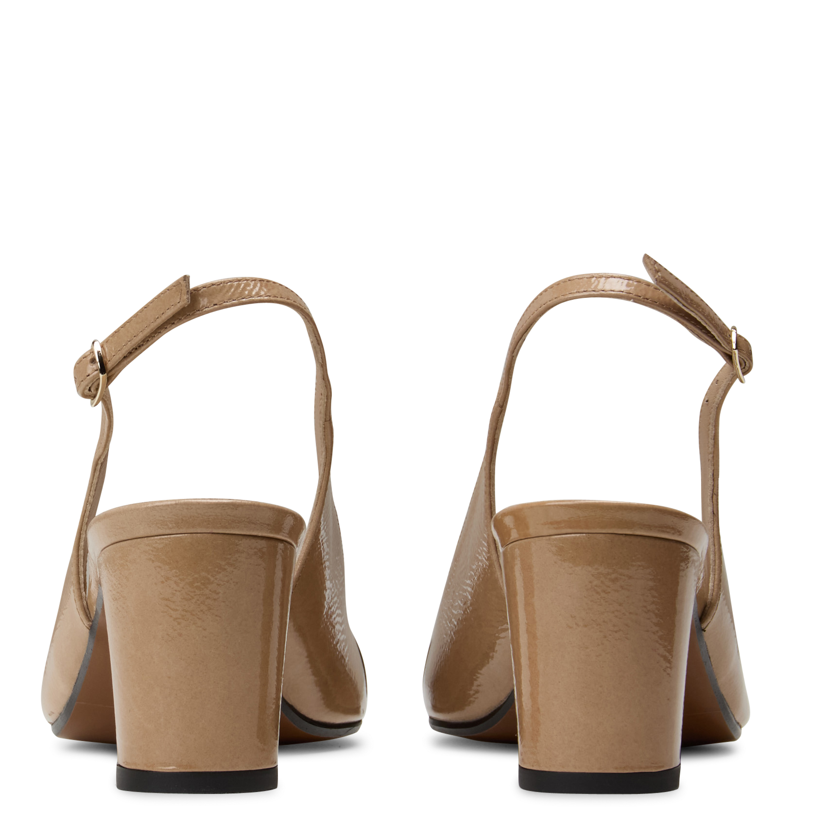 Babies en cuir vernis n°529 RIVECOUR Beige